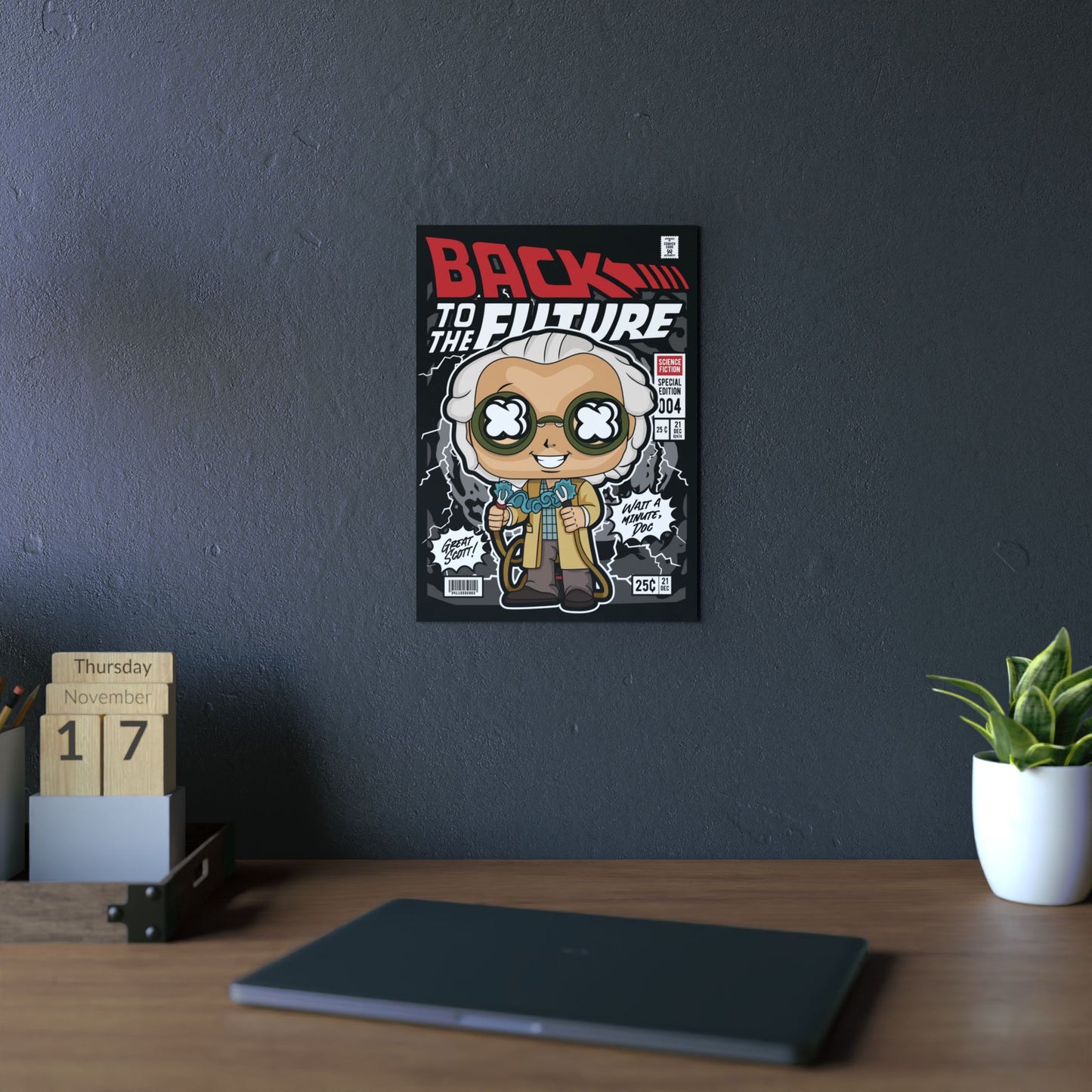 Dr Emmett Brown Metal Poster