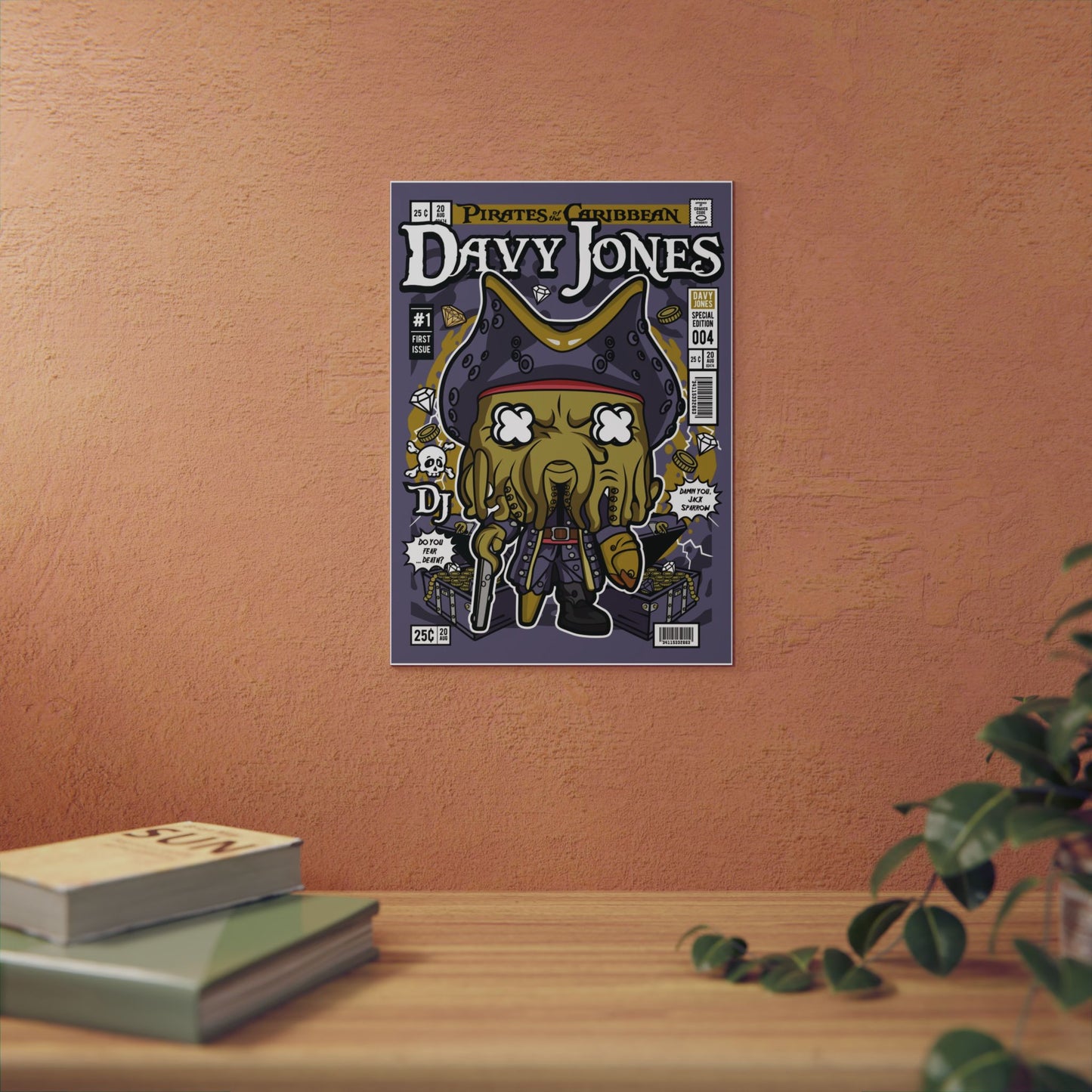 Davy Jones Metal Poster
