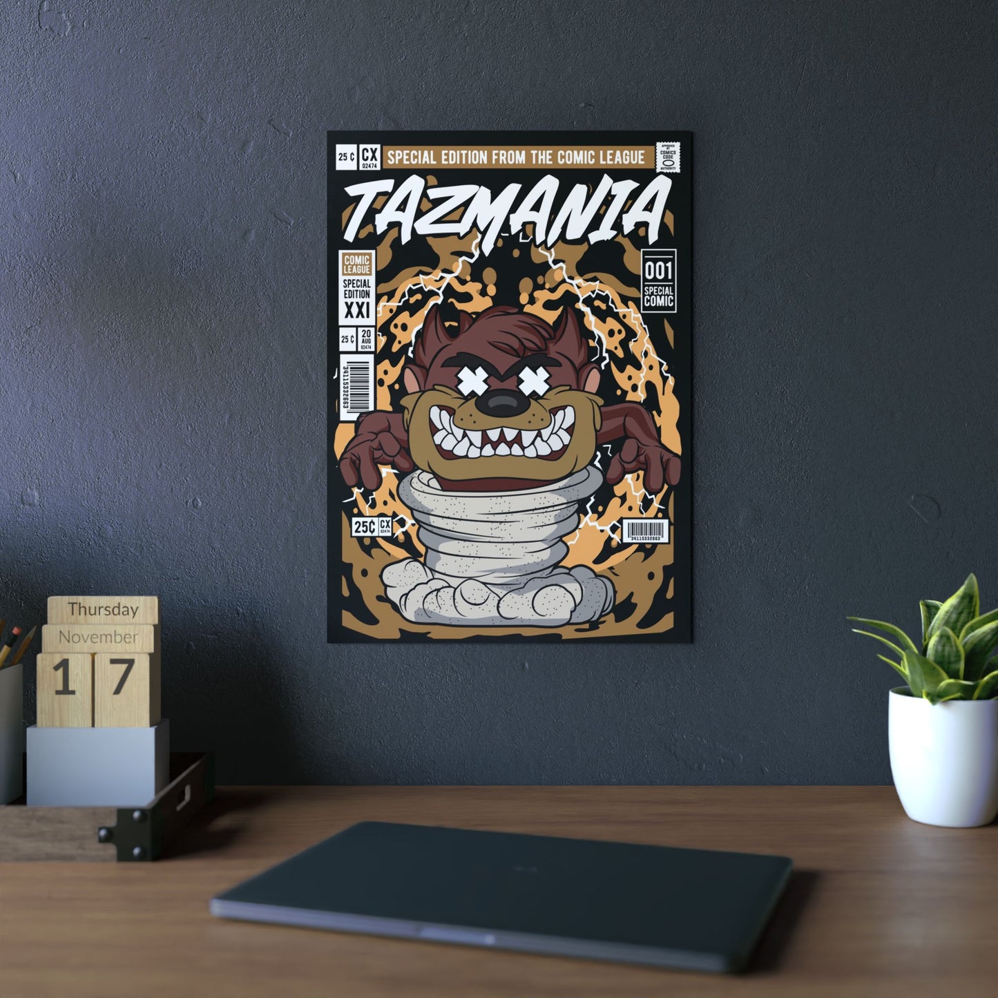 Taz Metal Poster