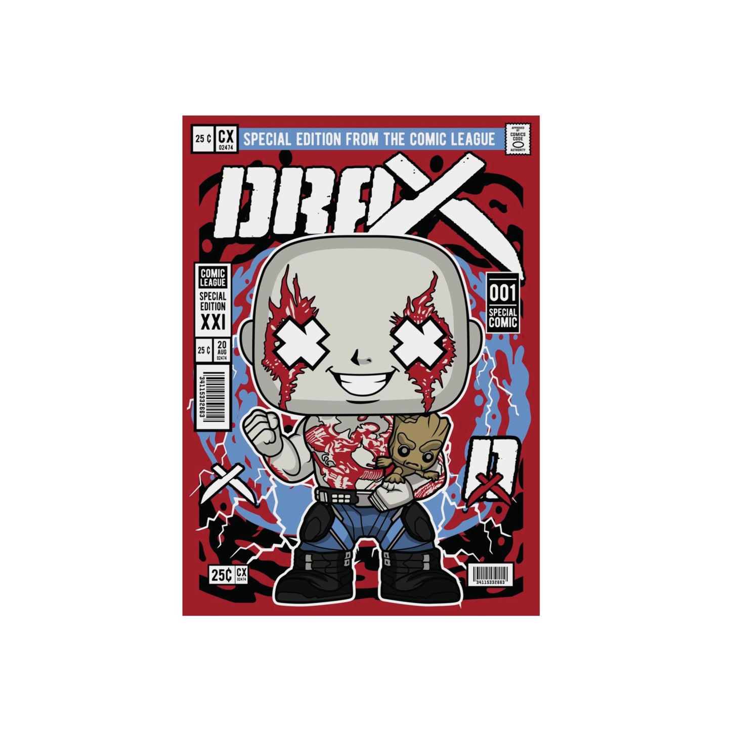 Drax Metal Poster