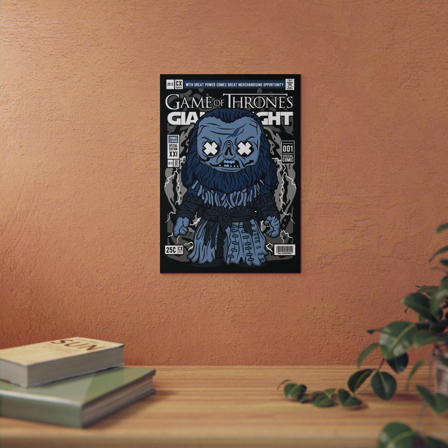 Giant White Metal Poster
