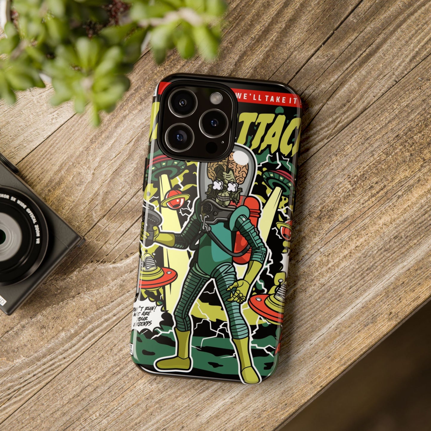 Mars Attack Comic Phone Case