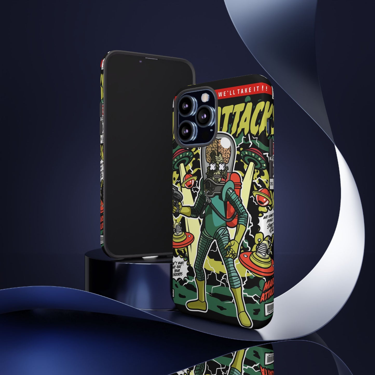 Mars Attack Comic Phone Case