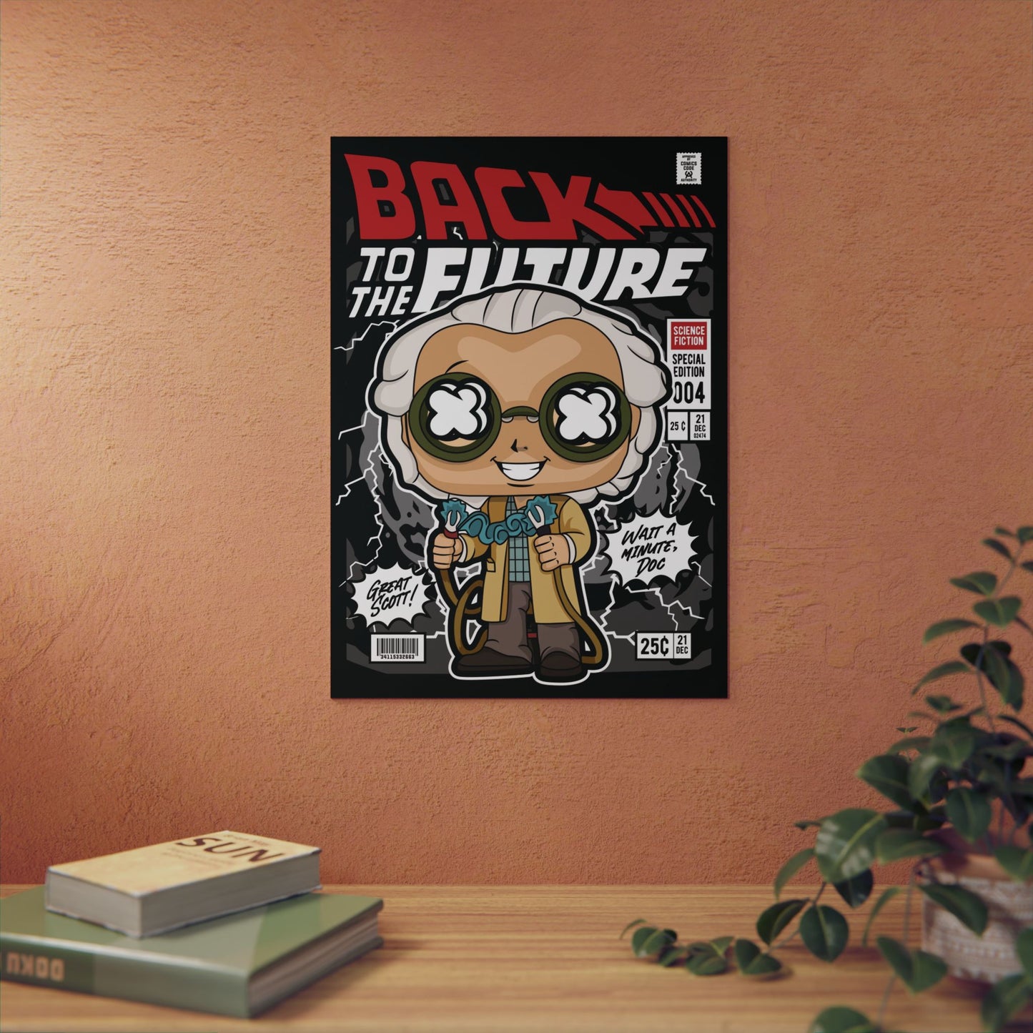 Dr Emmett Brown Metal Poster