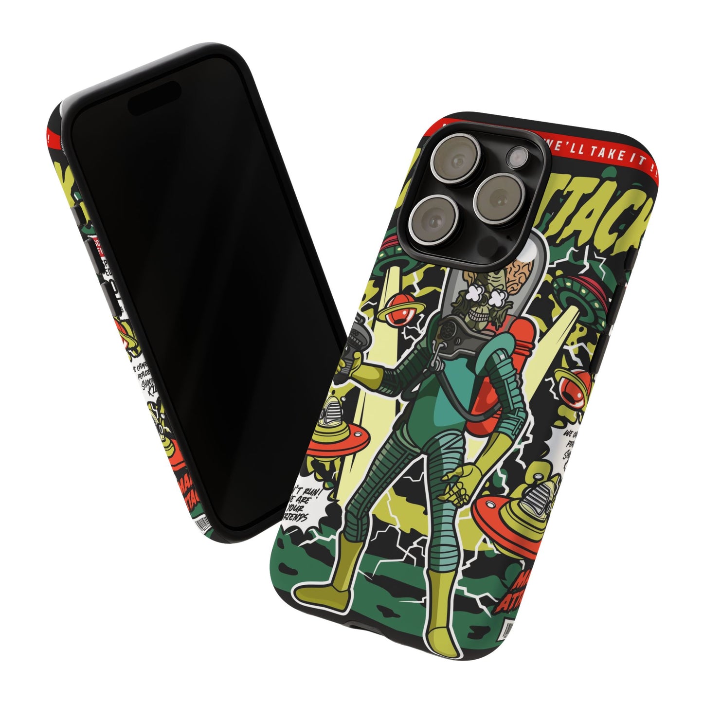 Mars Attack Comic Phone Case