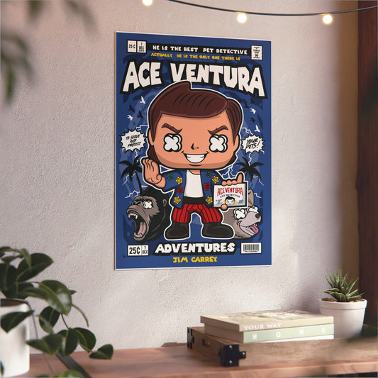 Ace Ventura Metal Poster