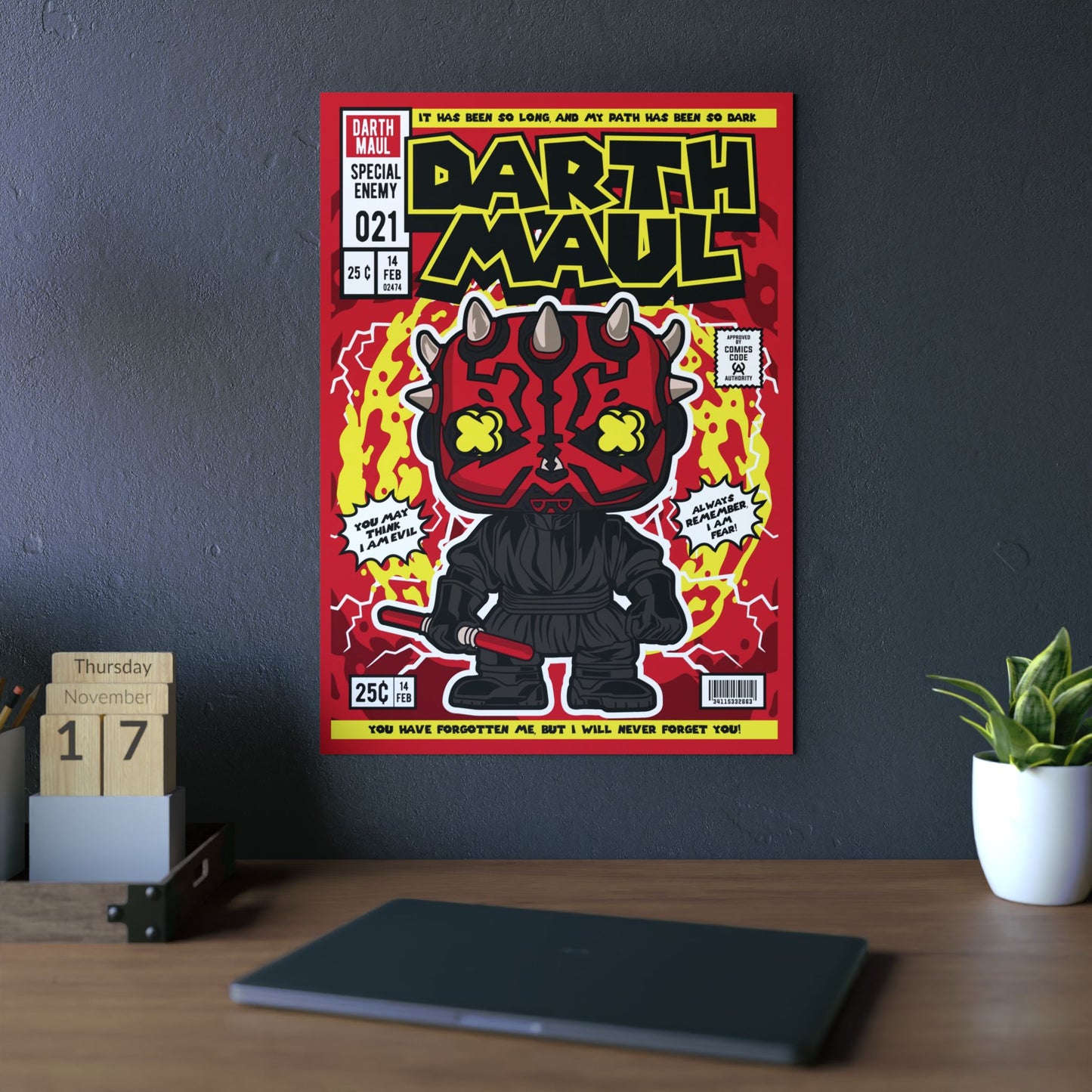 Darth Maul Metal Poster