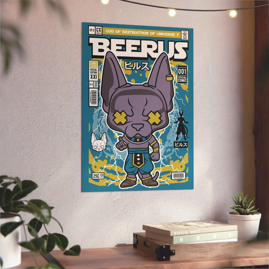 Beerus Metal Poster