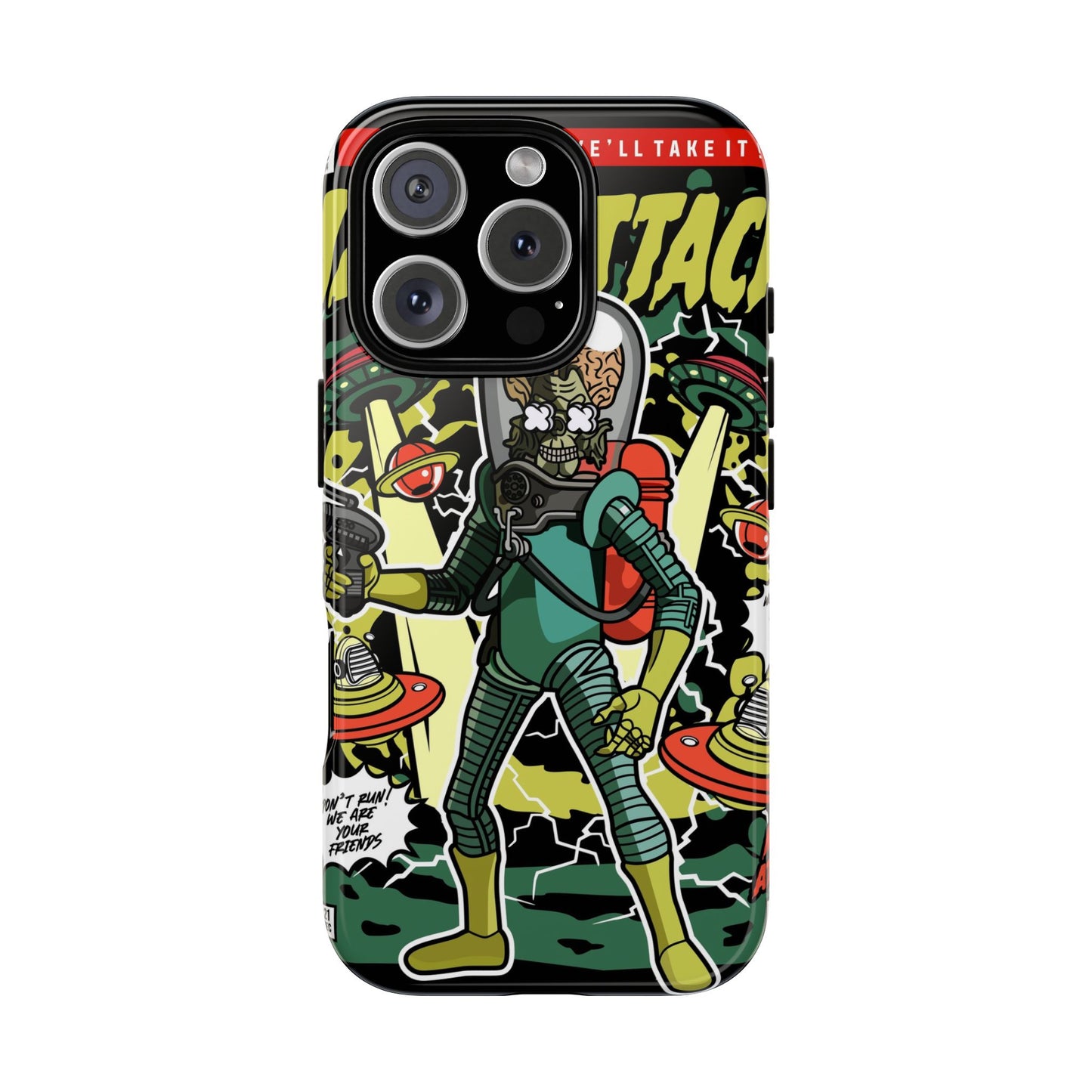 Mars Attack Comic Phone Case