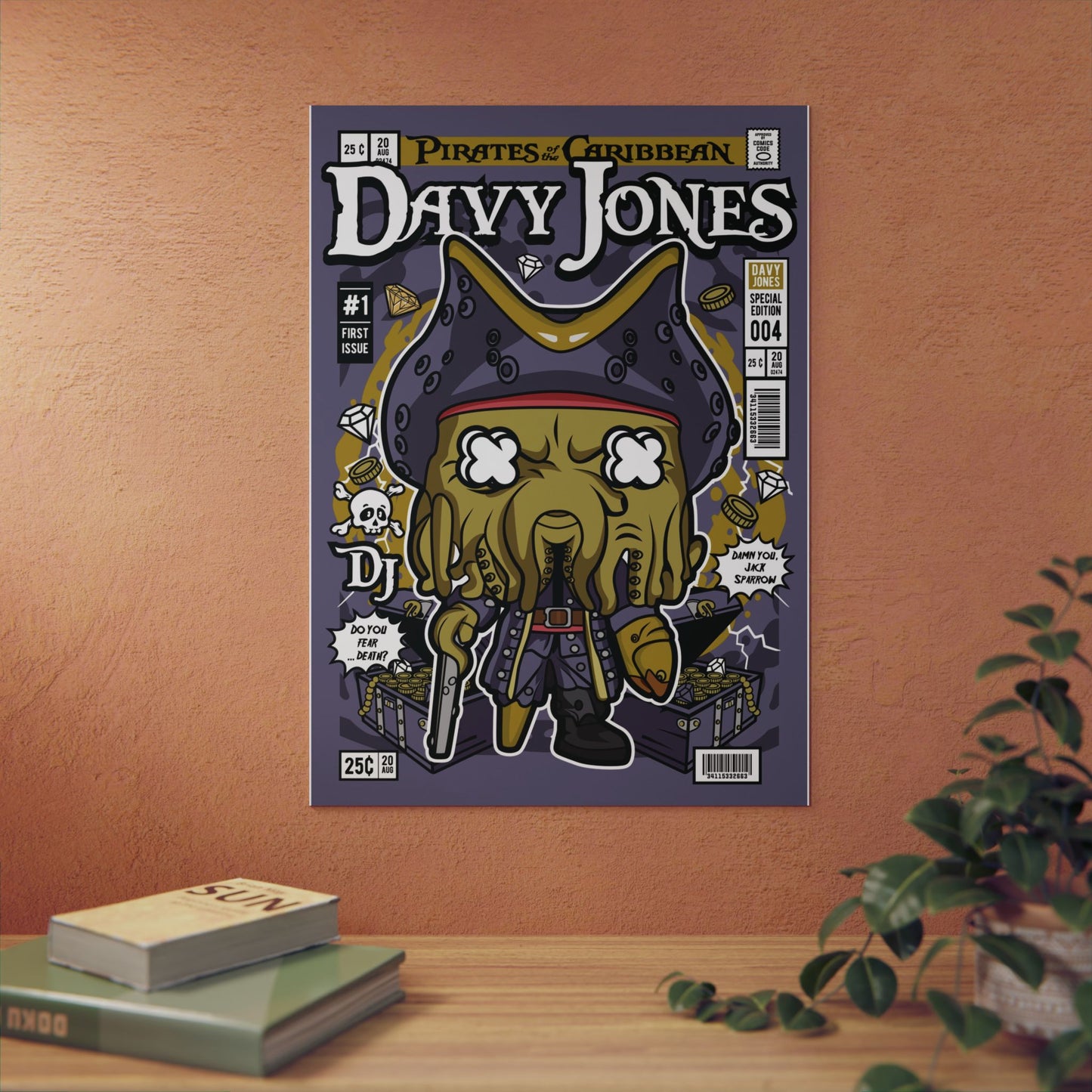 Davy Jones Metal Poster