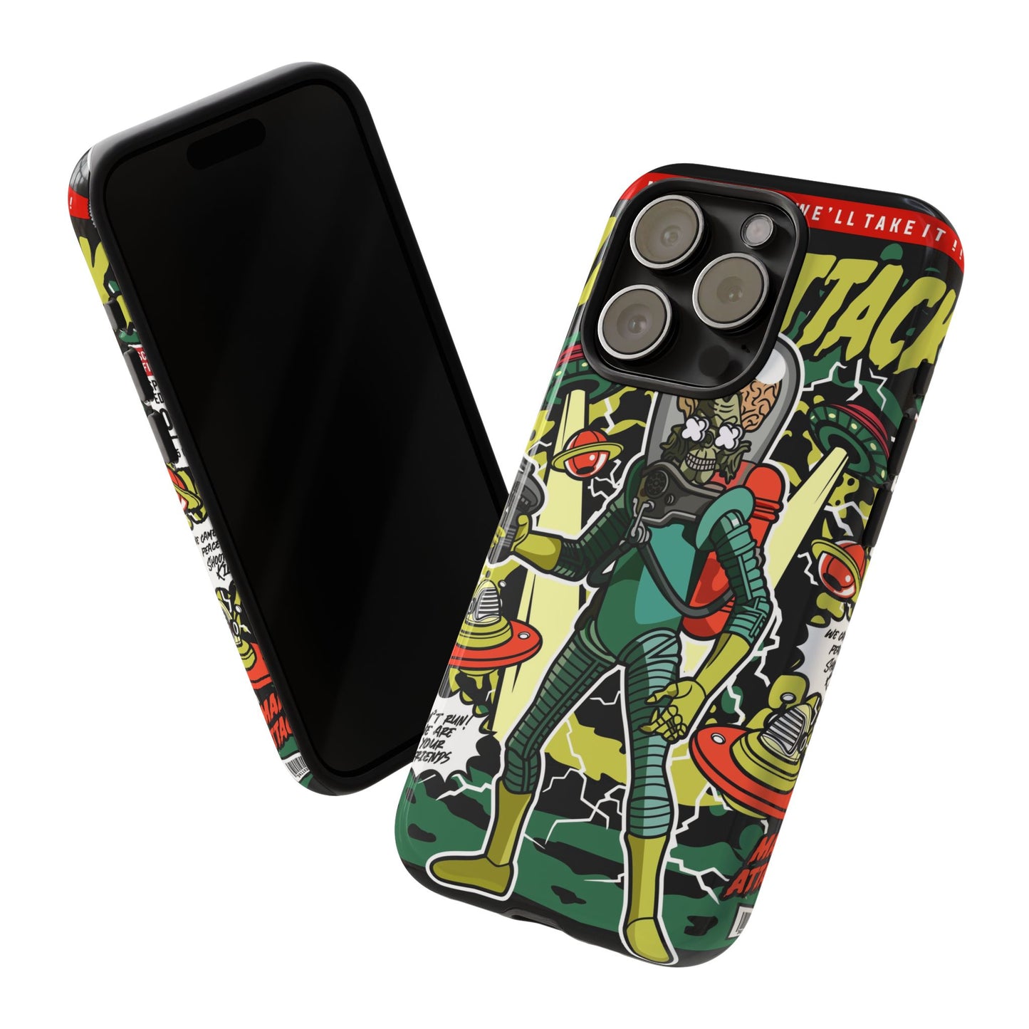 Mars Attack Comic Phone Case