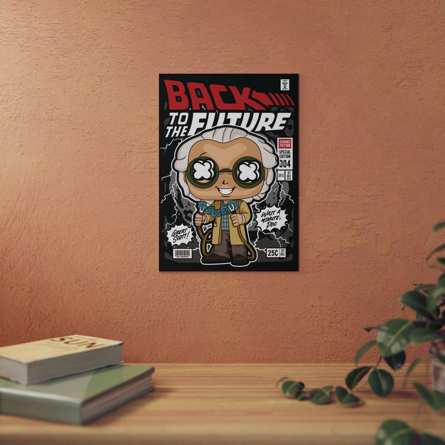 Dr Emmett Brown Metal Poster