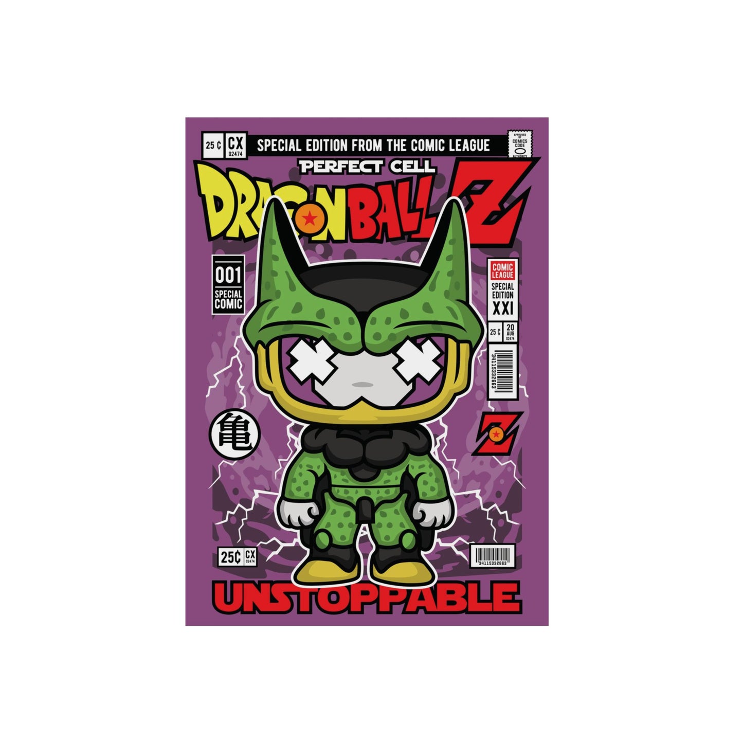Perfect Cell Metal Poster