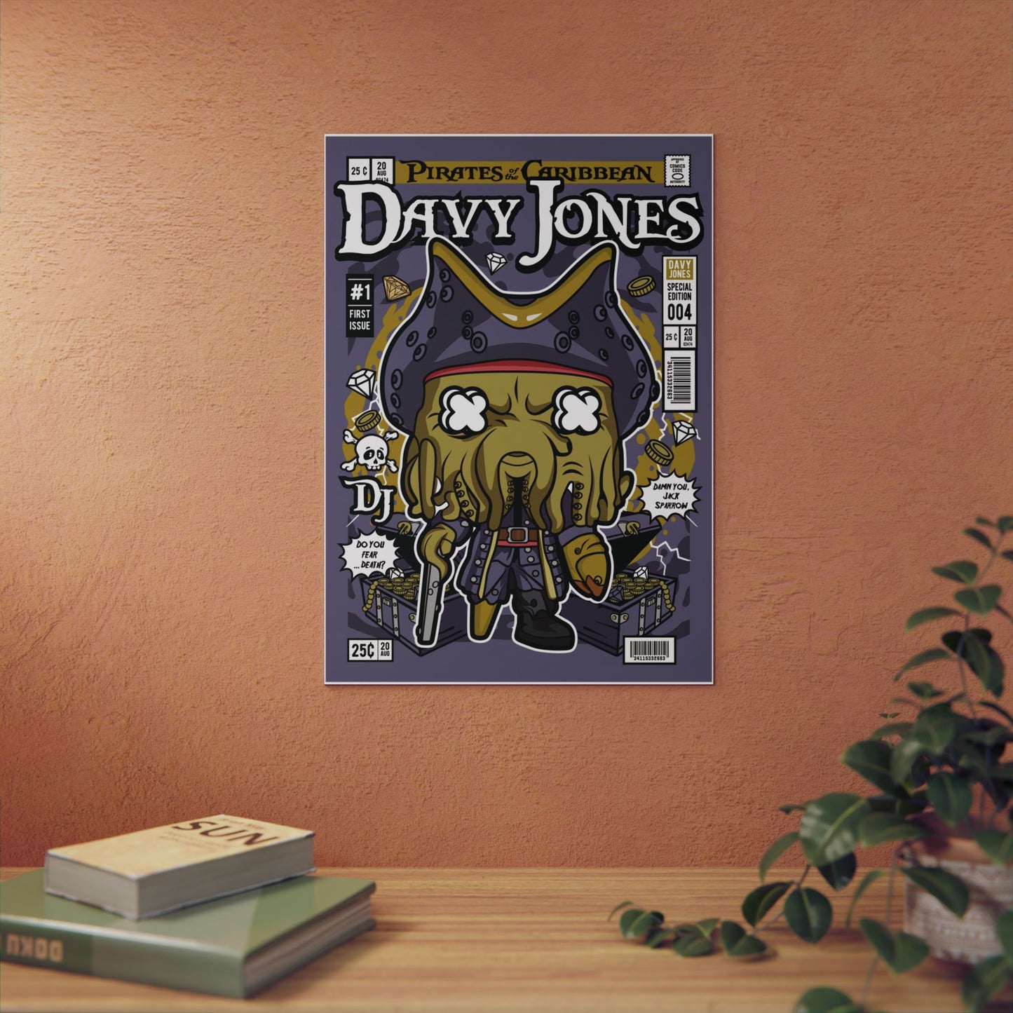 Davy Jones Metal Poster