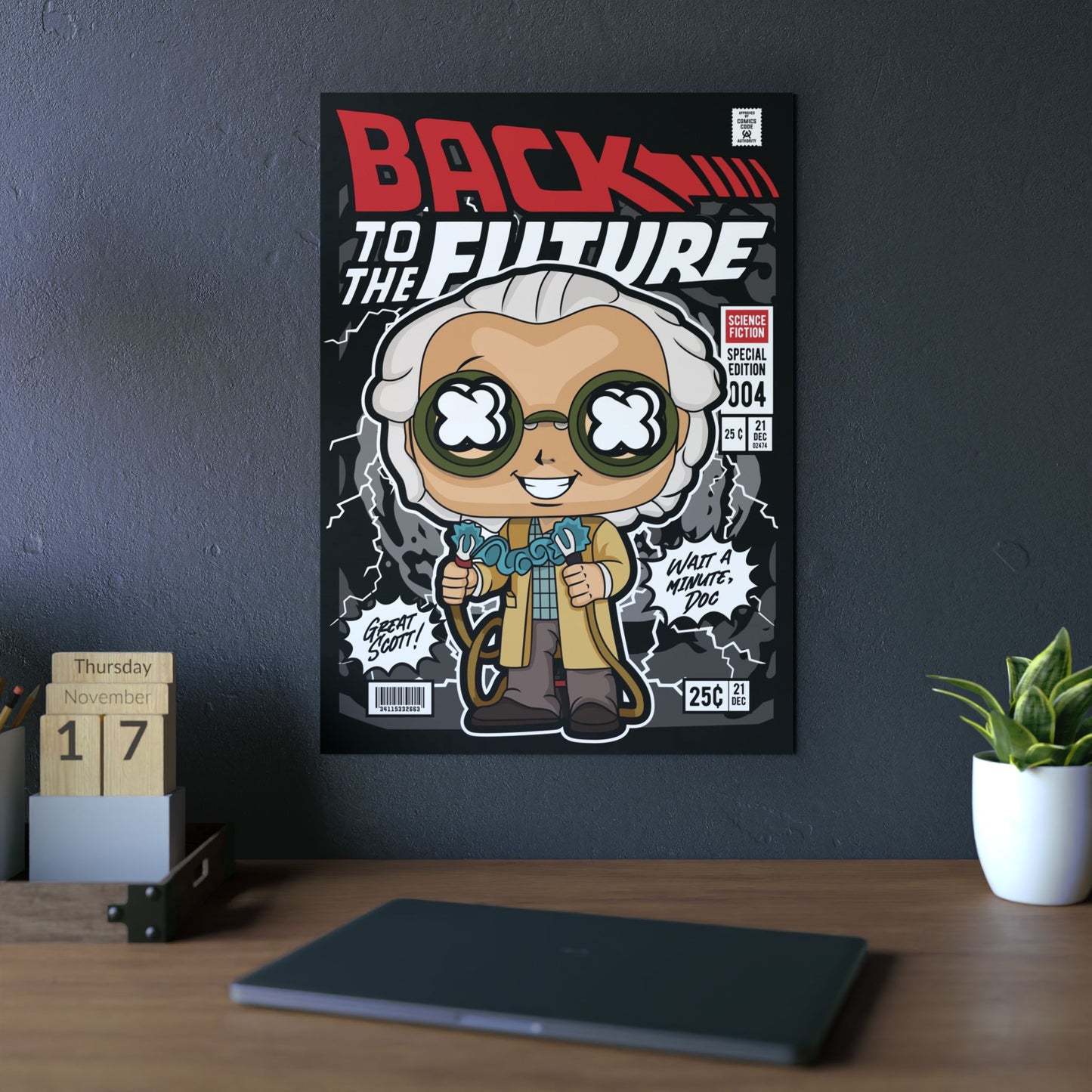 Dr Emmett Brown Metal Poster