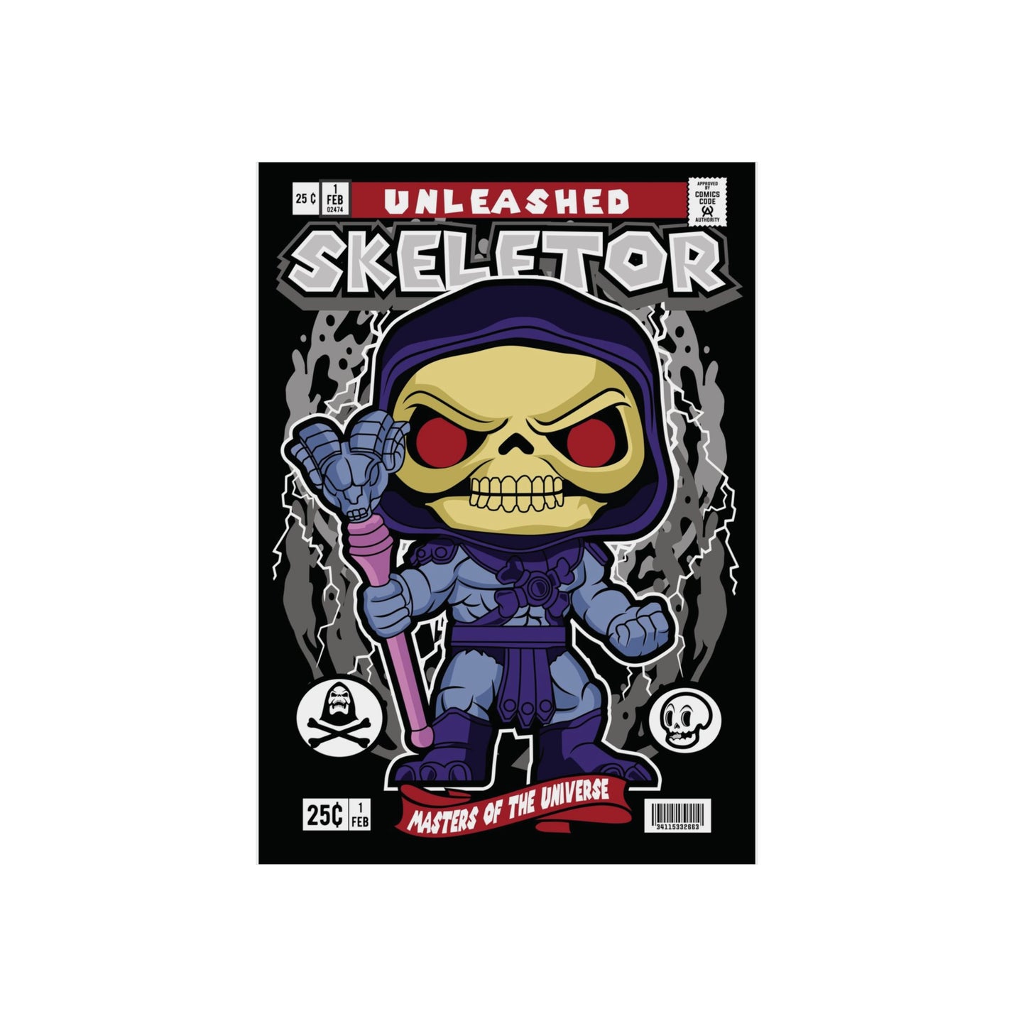 Skeletor Metal Poster