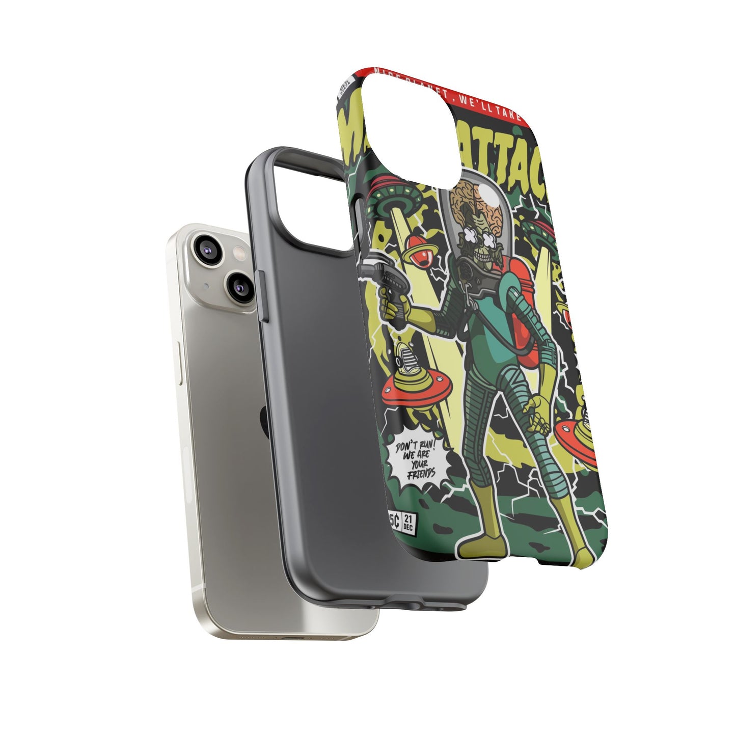 Mars Attack Comic Phone Case
