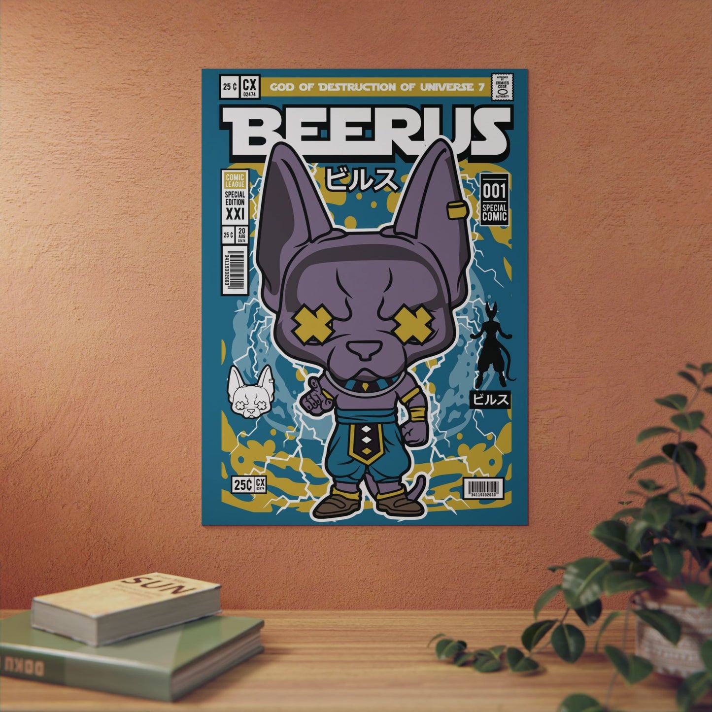 Beerus Metal Poster