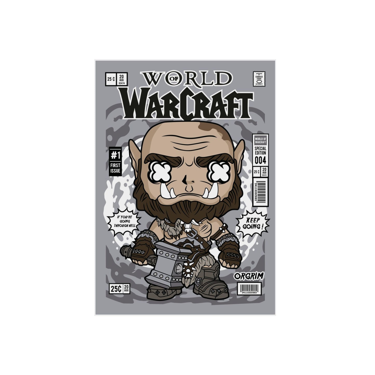 WoW Orc Metal Poster