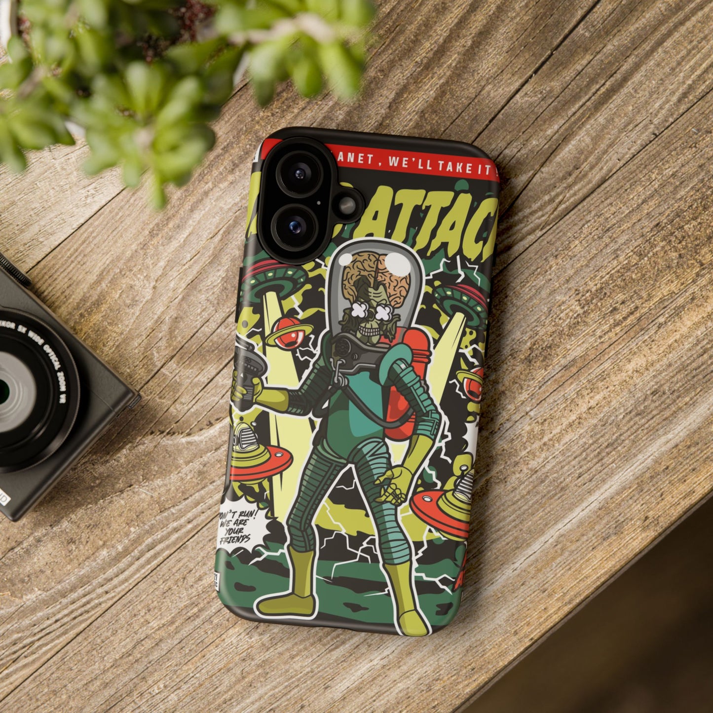 Mars Attack Comic Phone Case