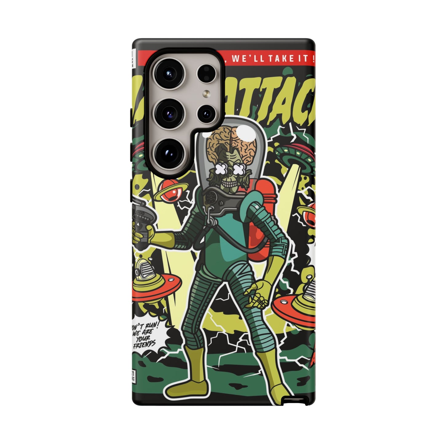 Mars Attack Comic Phone Case
