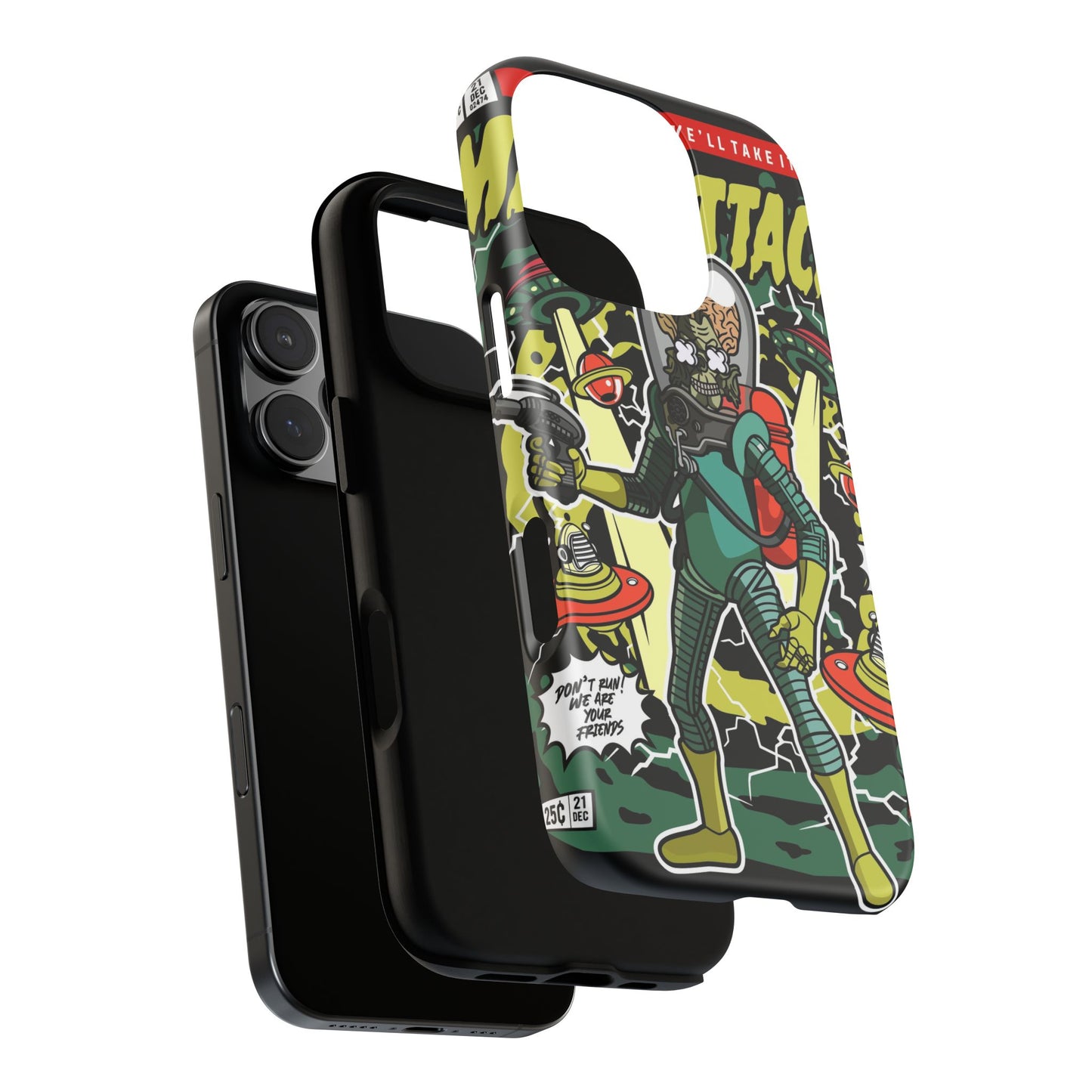 Mars Attack Comic Phone Case