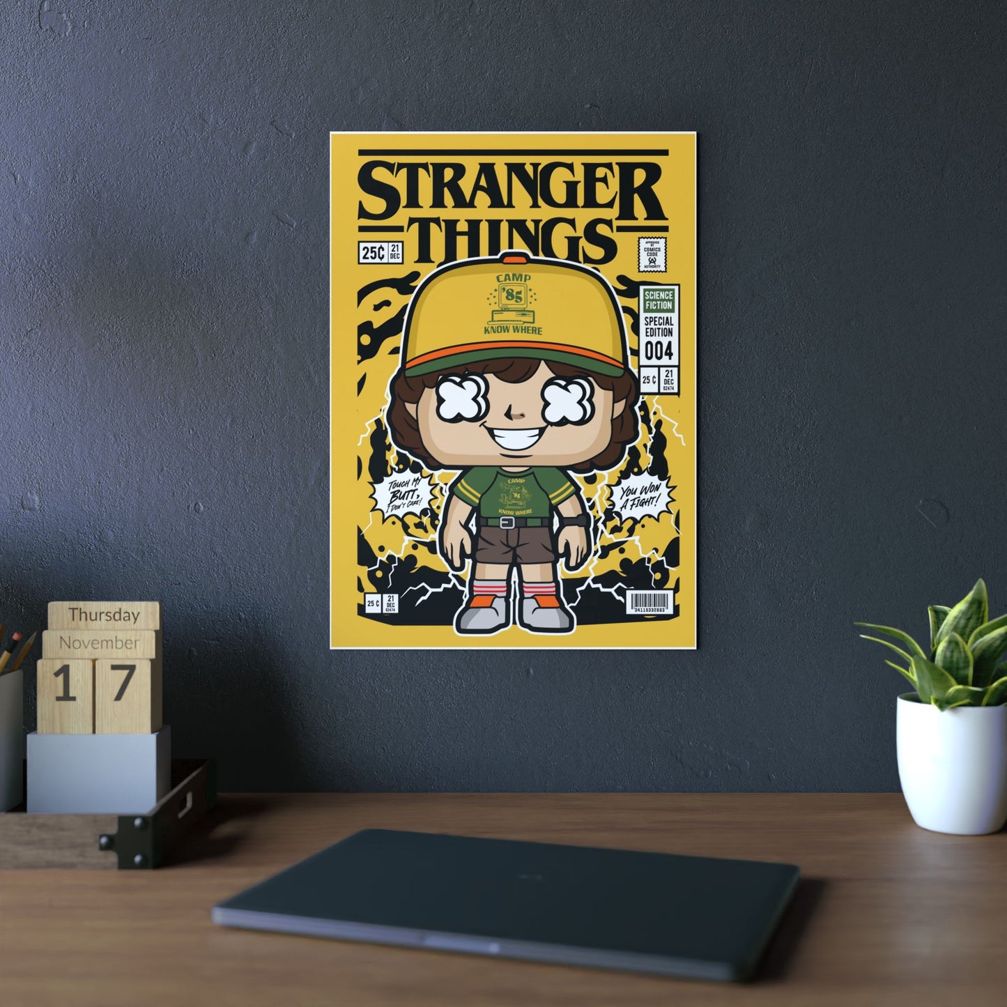 Dustin Stranger Things Metal Poster