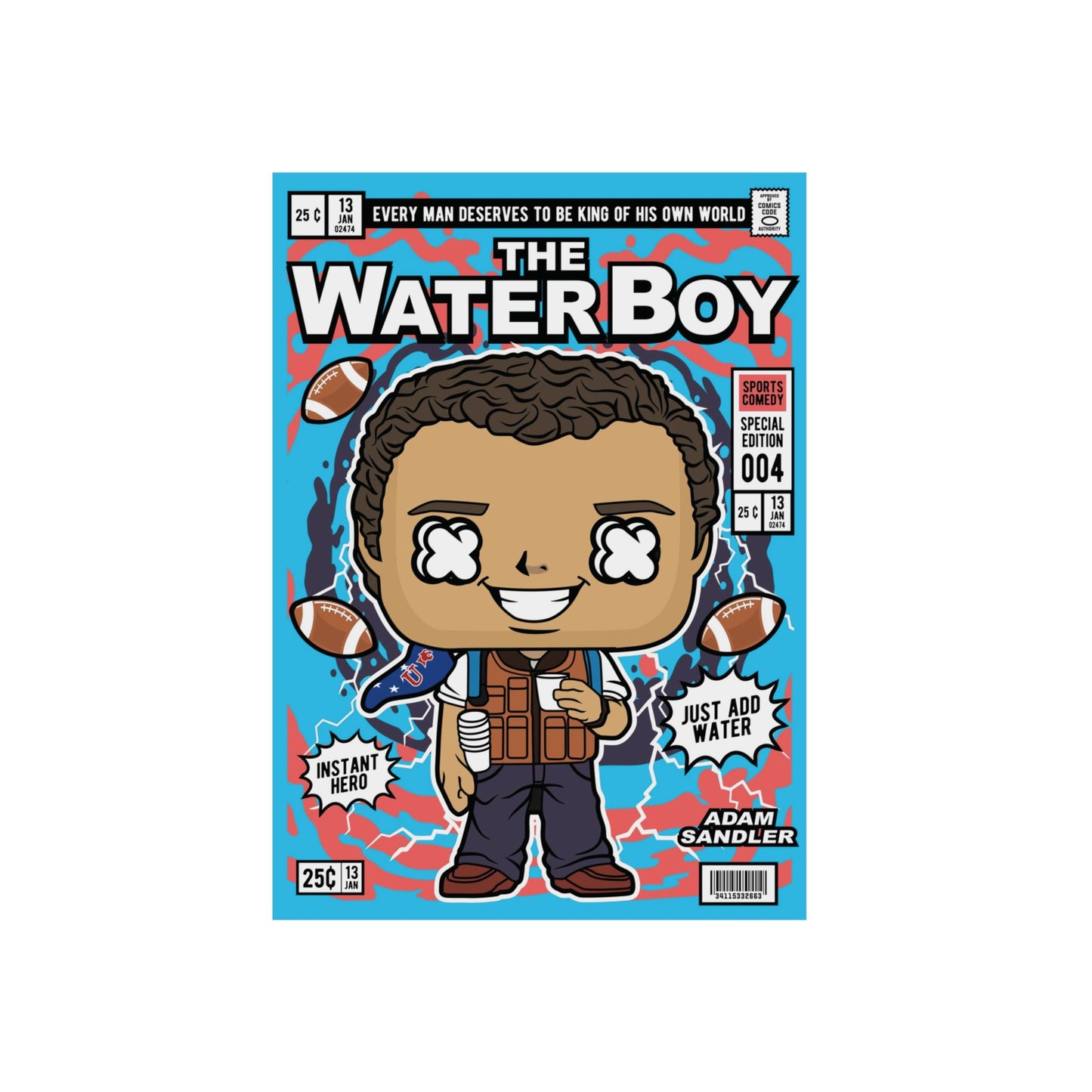 Water Boy Metal Poster