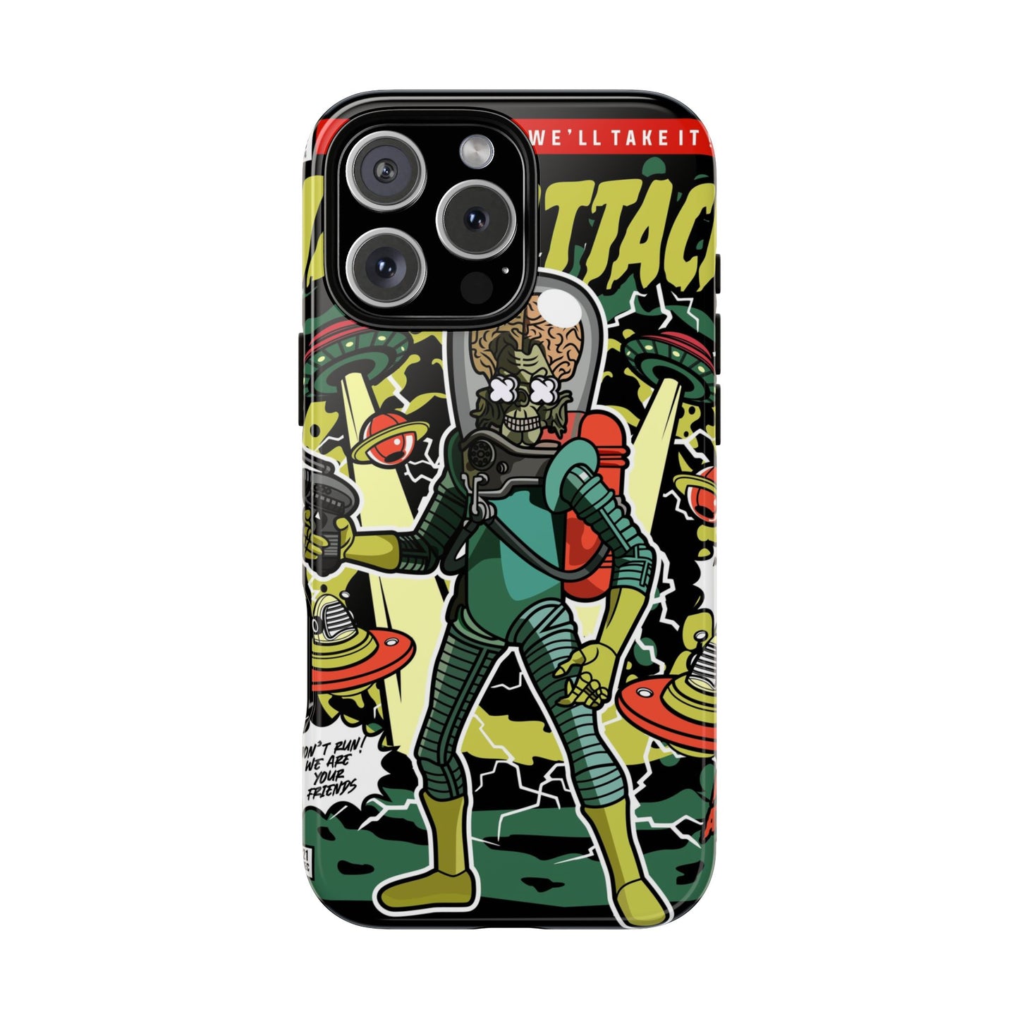 Mars Attack Comic Phone Case