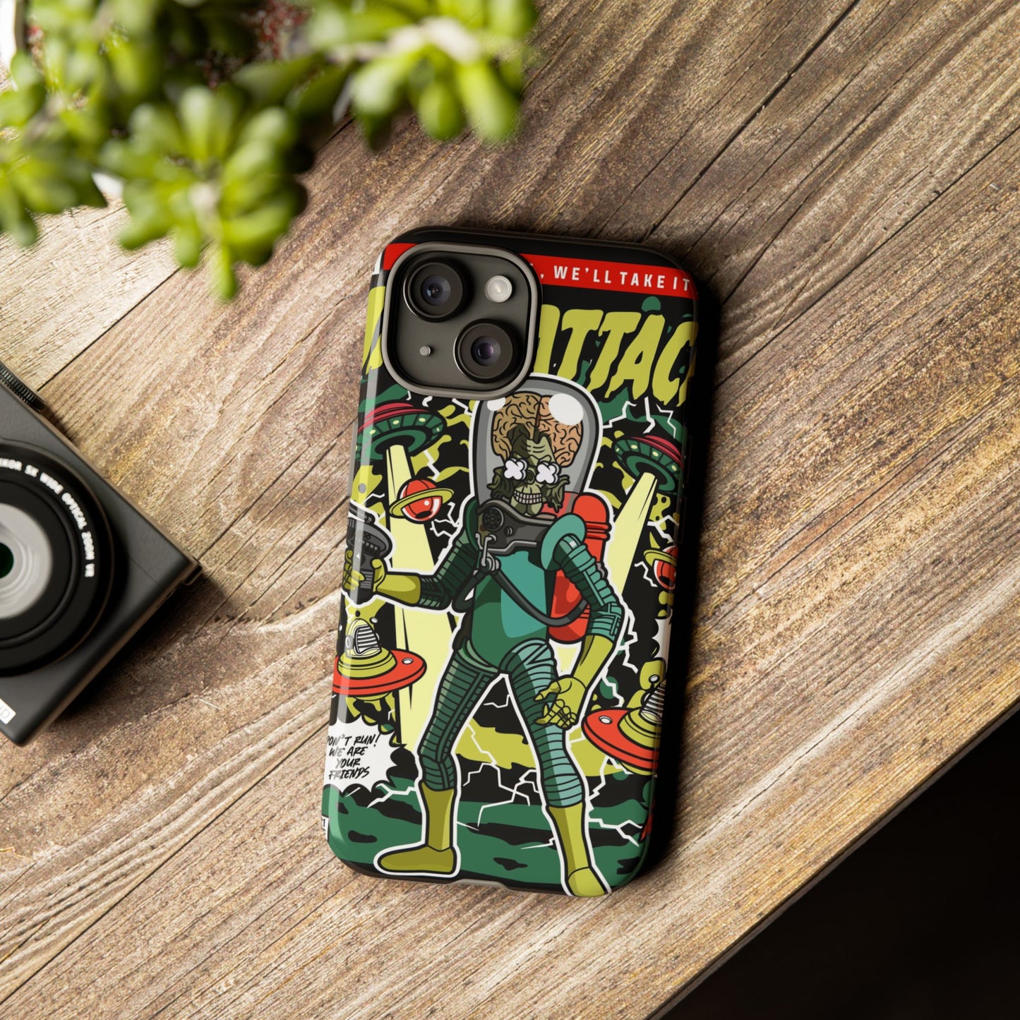 Mars Attack Comic Phone Case