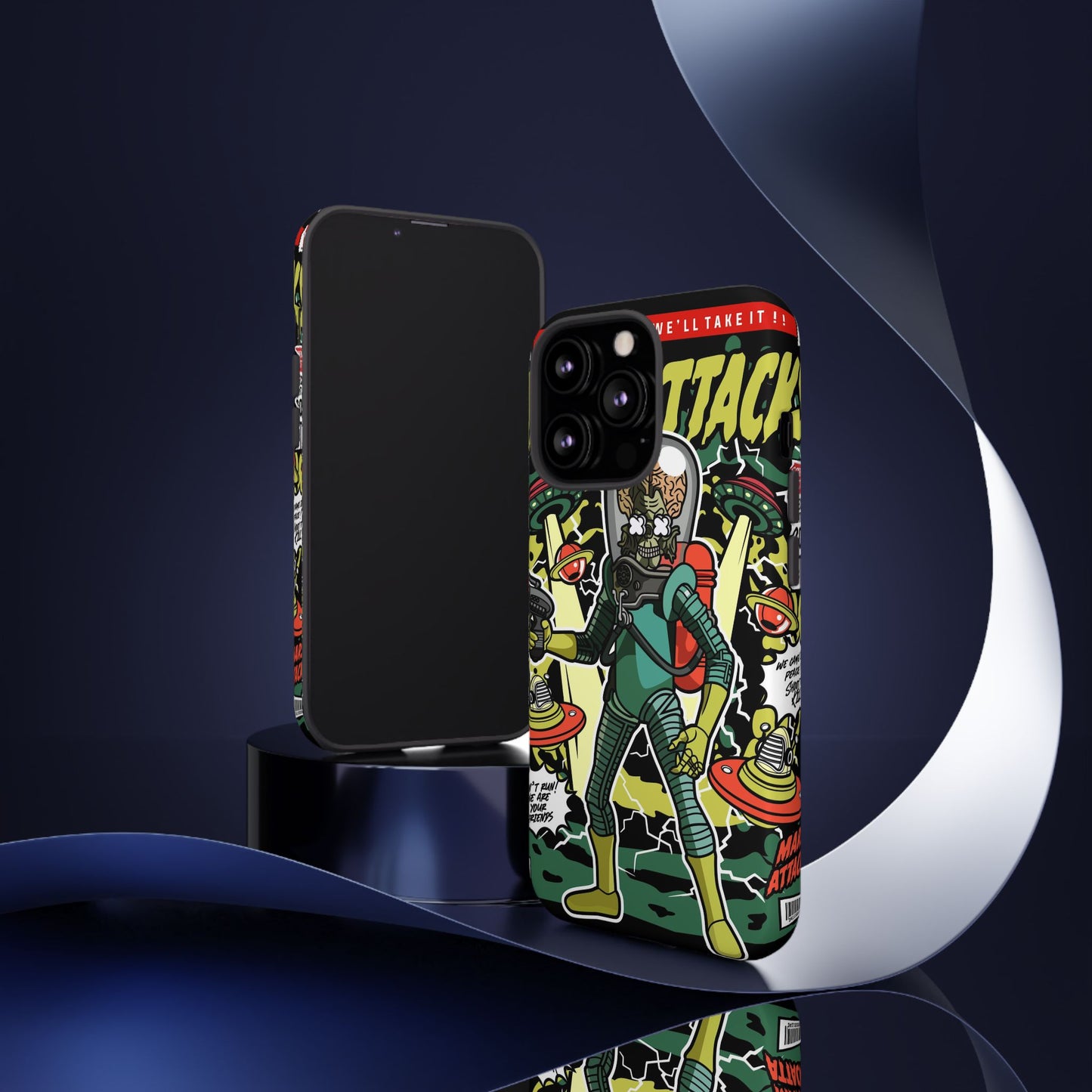 Mars Attack Comic Phone Case