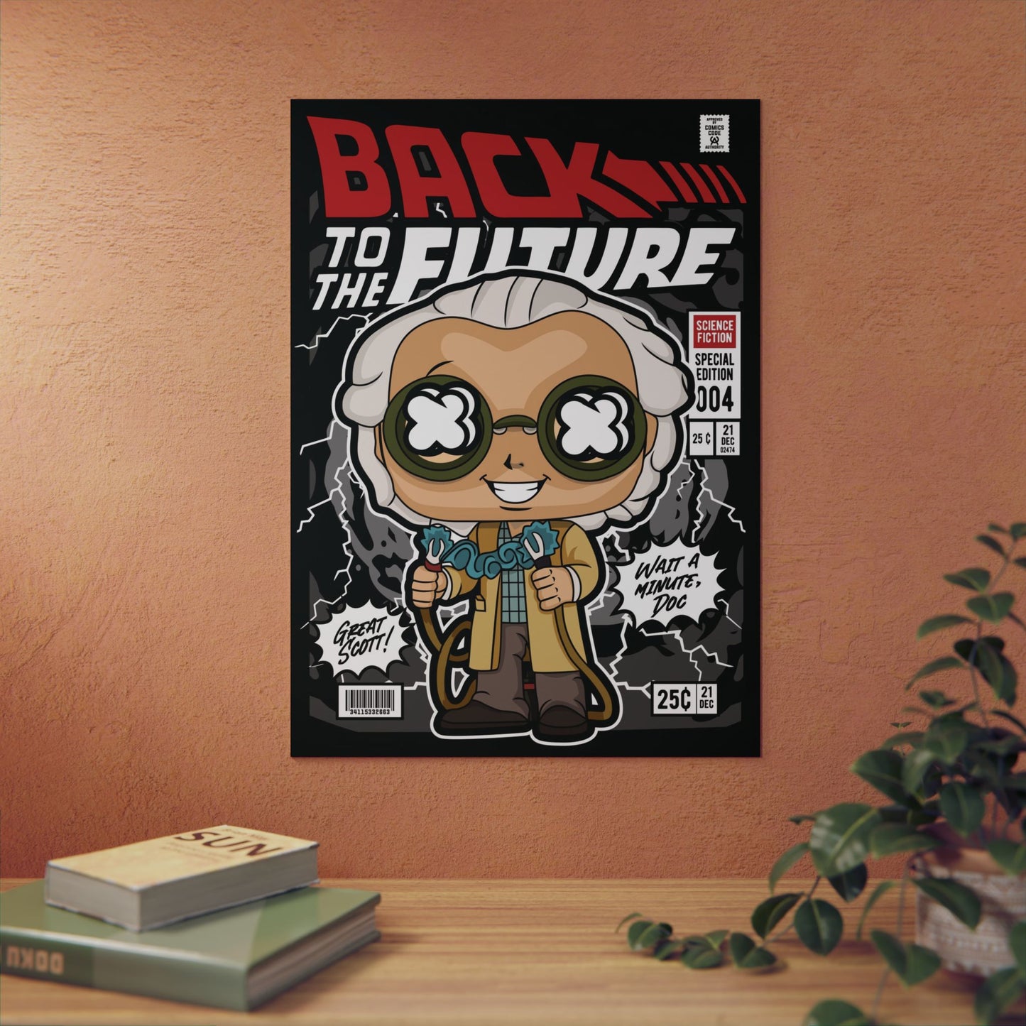 Dr Emmett Brown Metal Poster