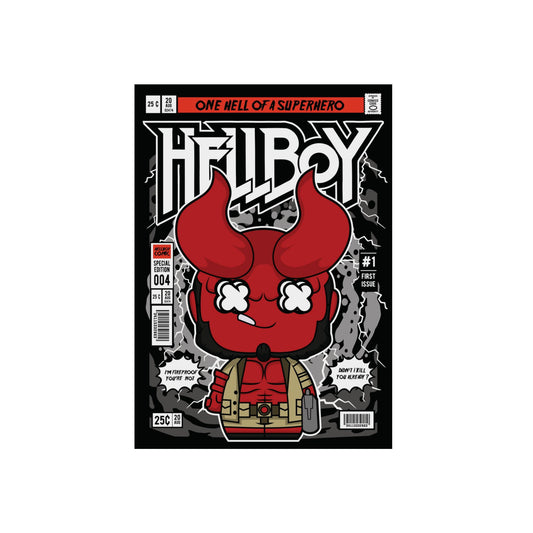 Hell Boy Metal Poster