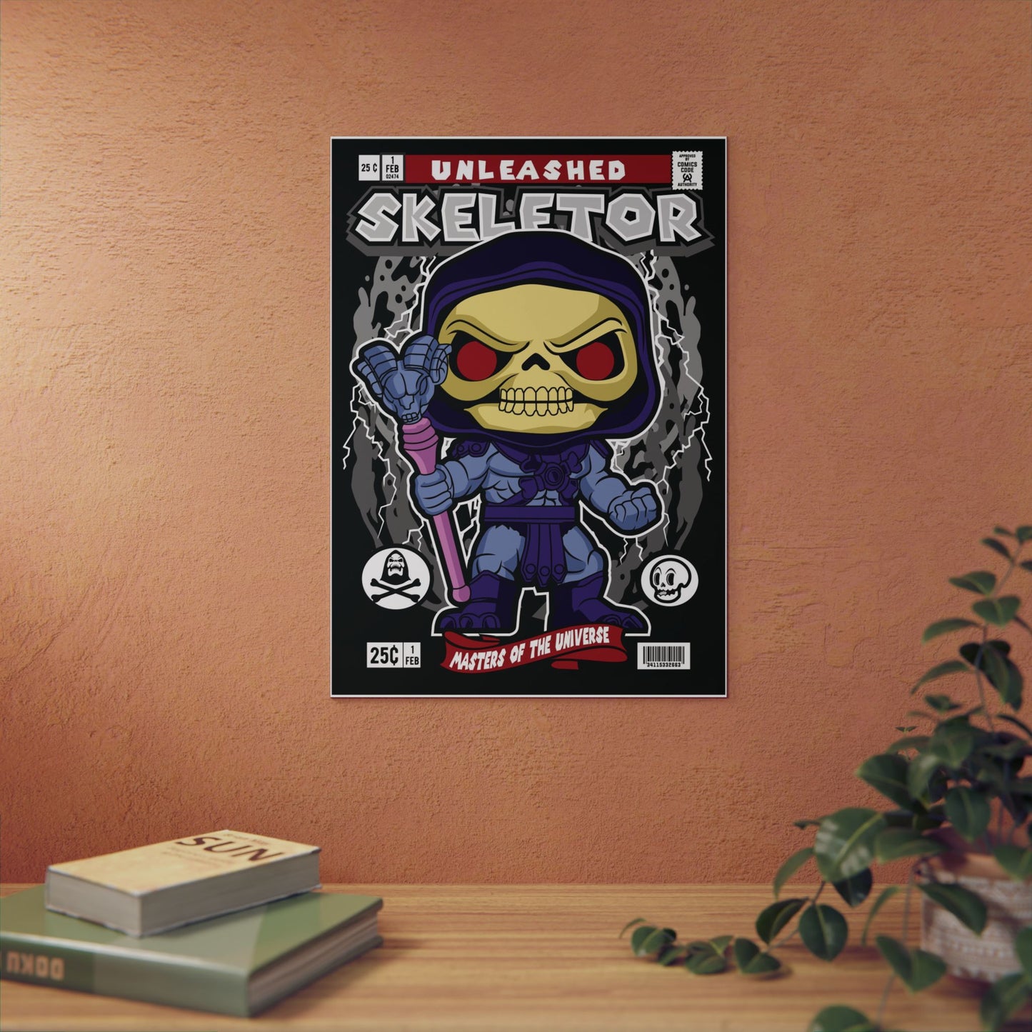 Skeletor Metal Poster