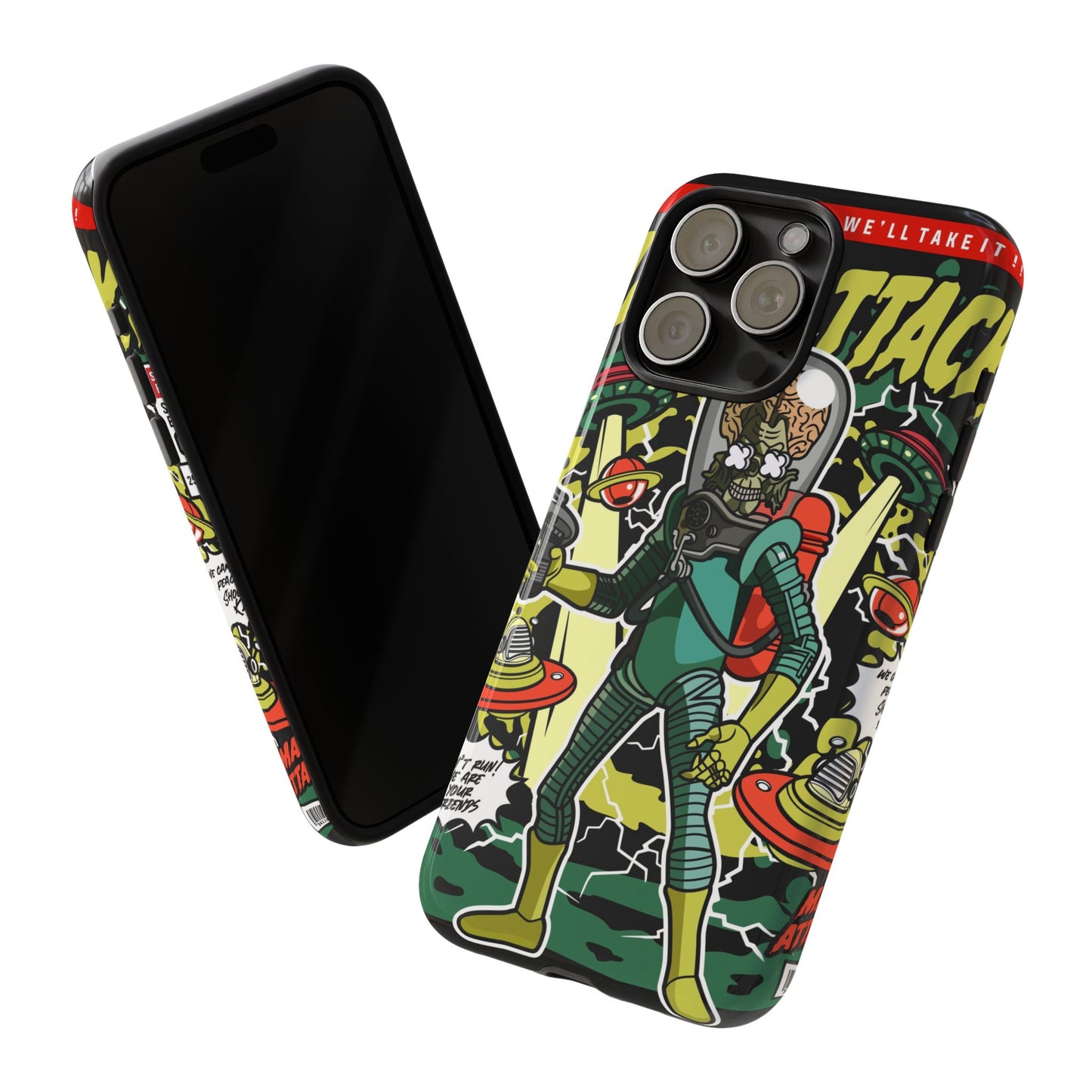 Mars Attack Comic Phone Case