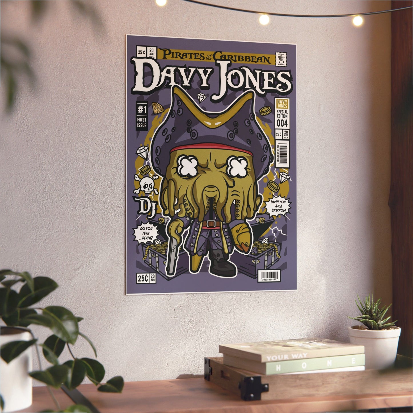 Davy Jones Metal Poster