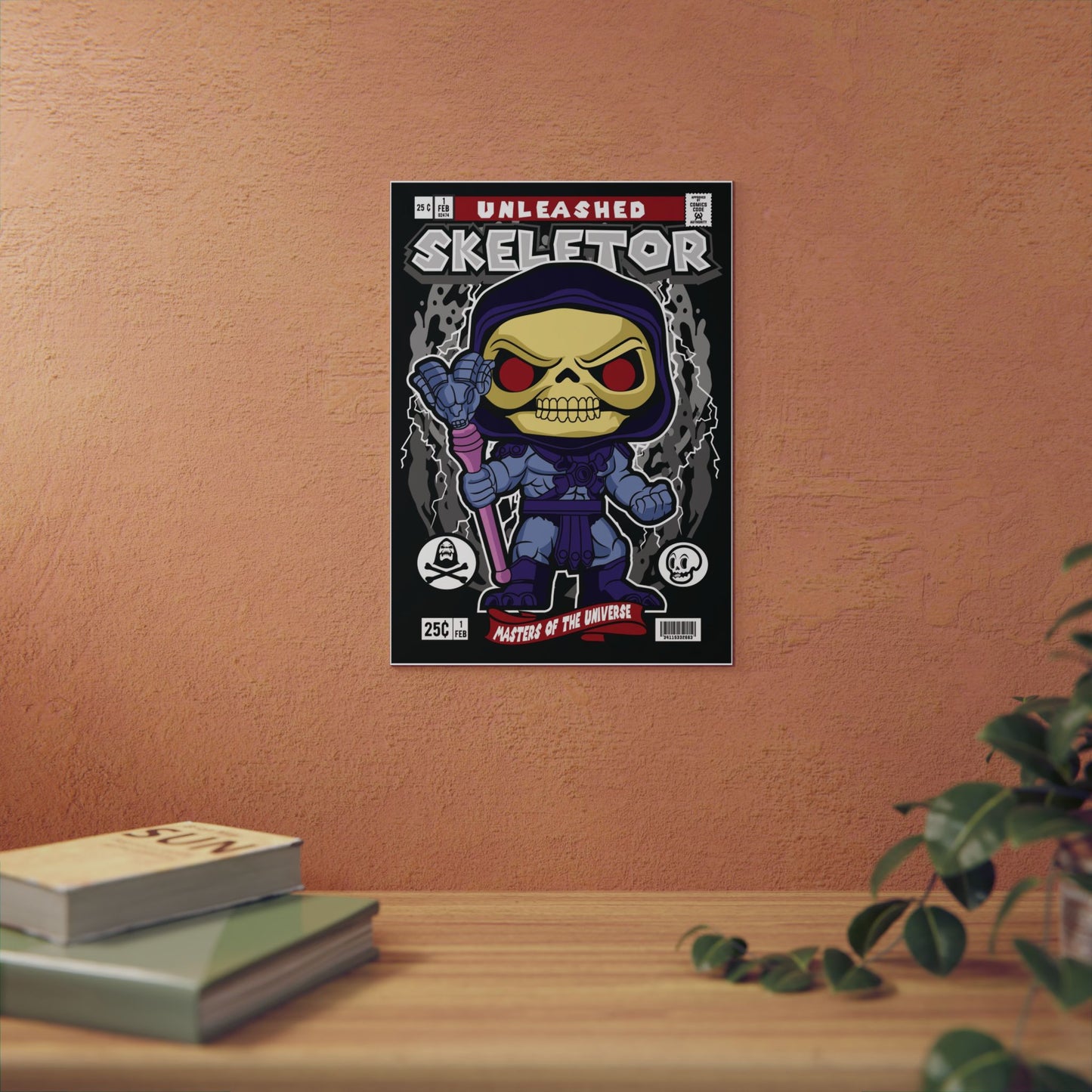 Skeletor Metal Poster
