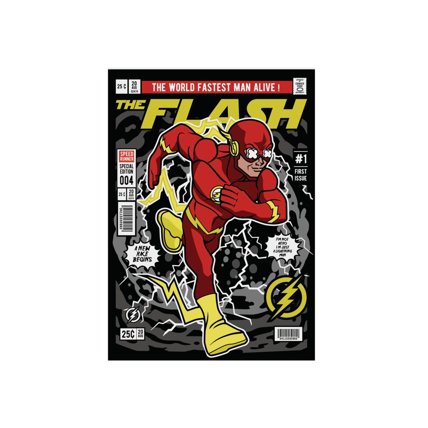 The Flash Metal Poster