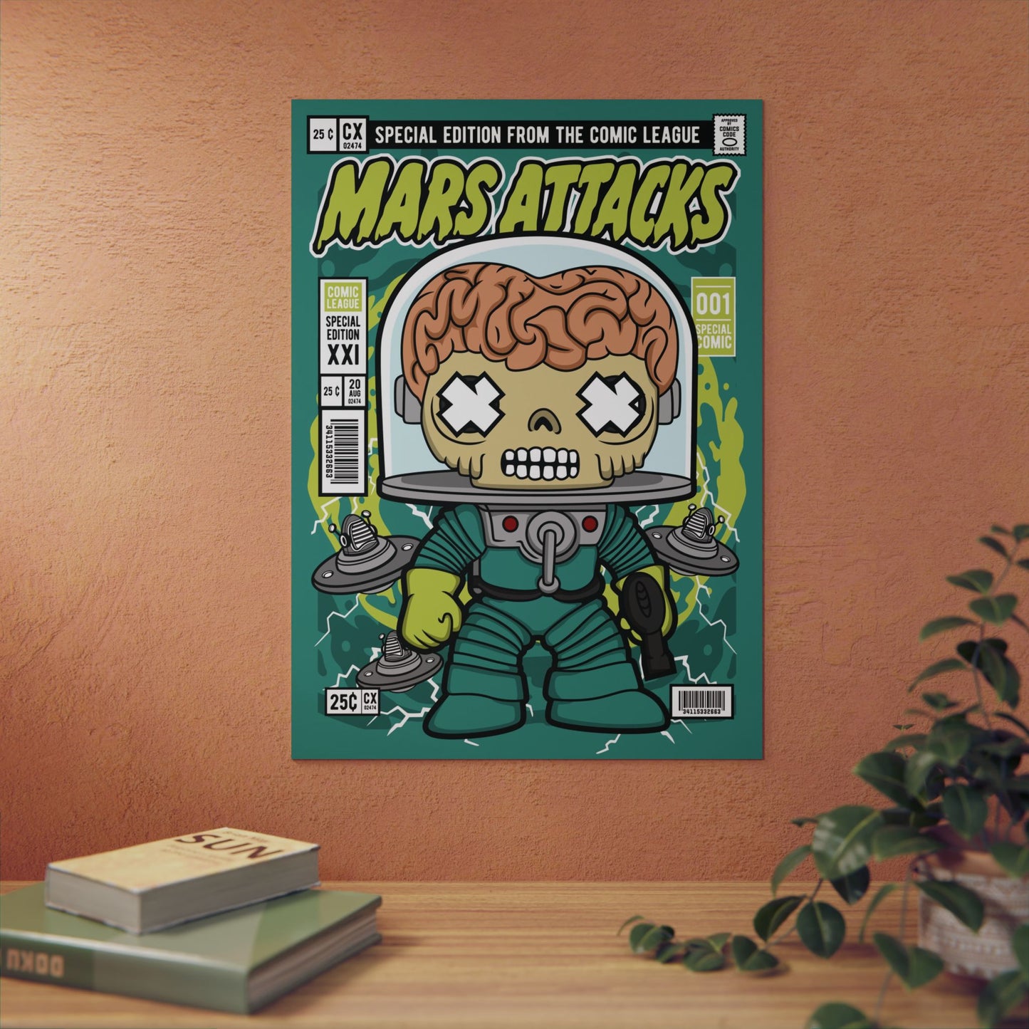 Mars Attack Metal Poster