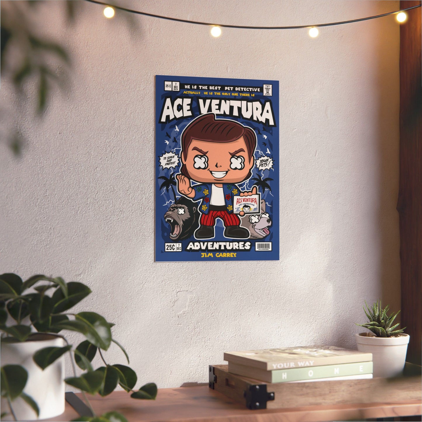 Ace Ventura Metal Poster