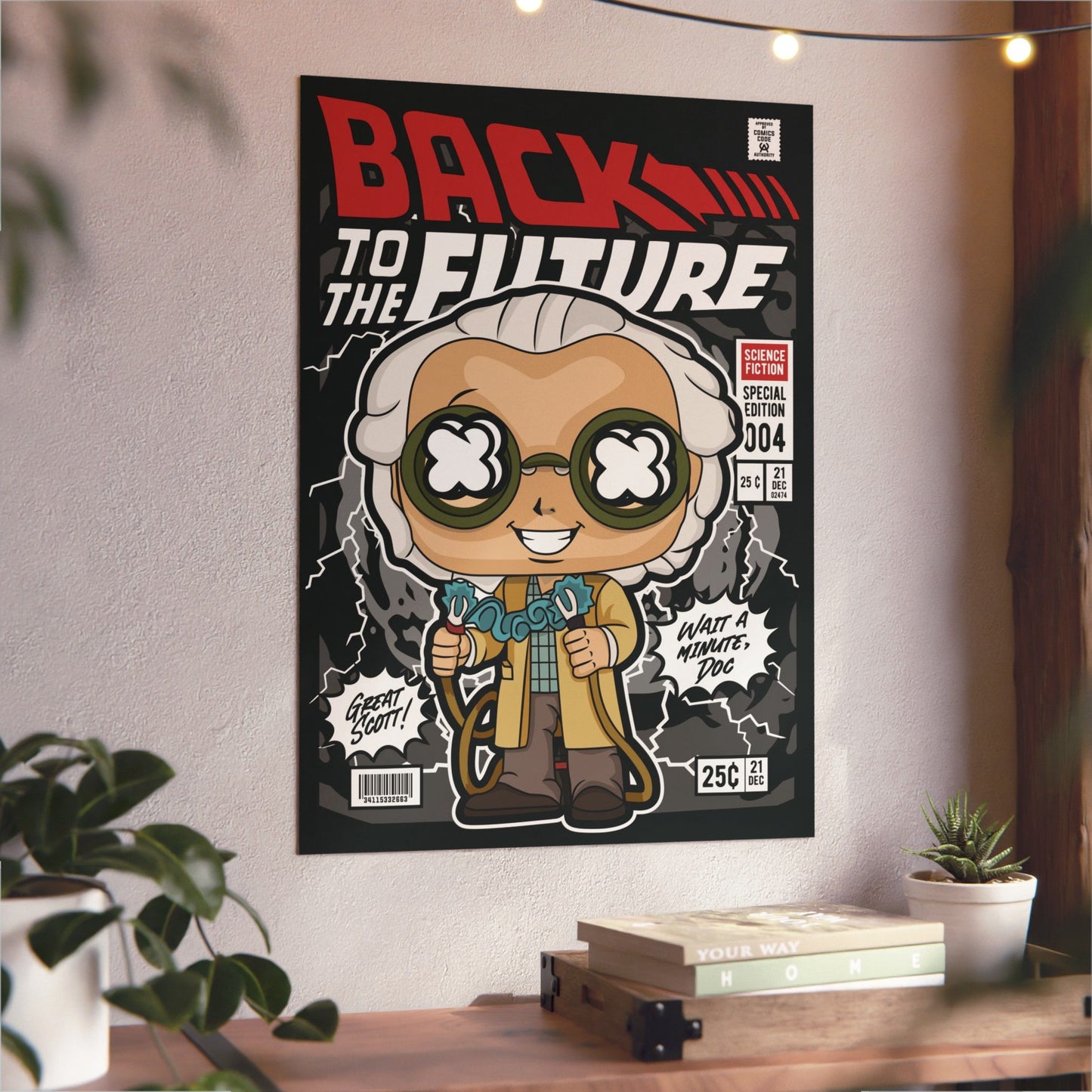 Dr Emmett Brown Metal Poster