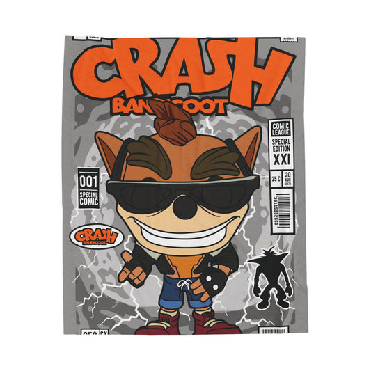Biker Crash Plush Blanket