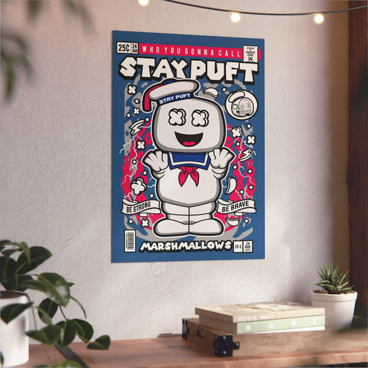 Marshmellow Man Metal Poster