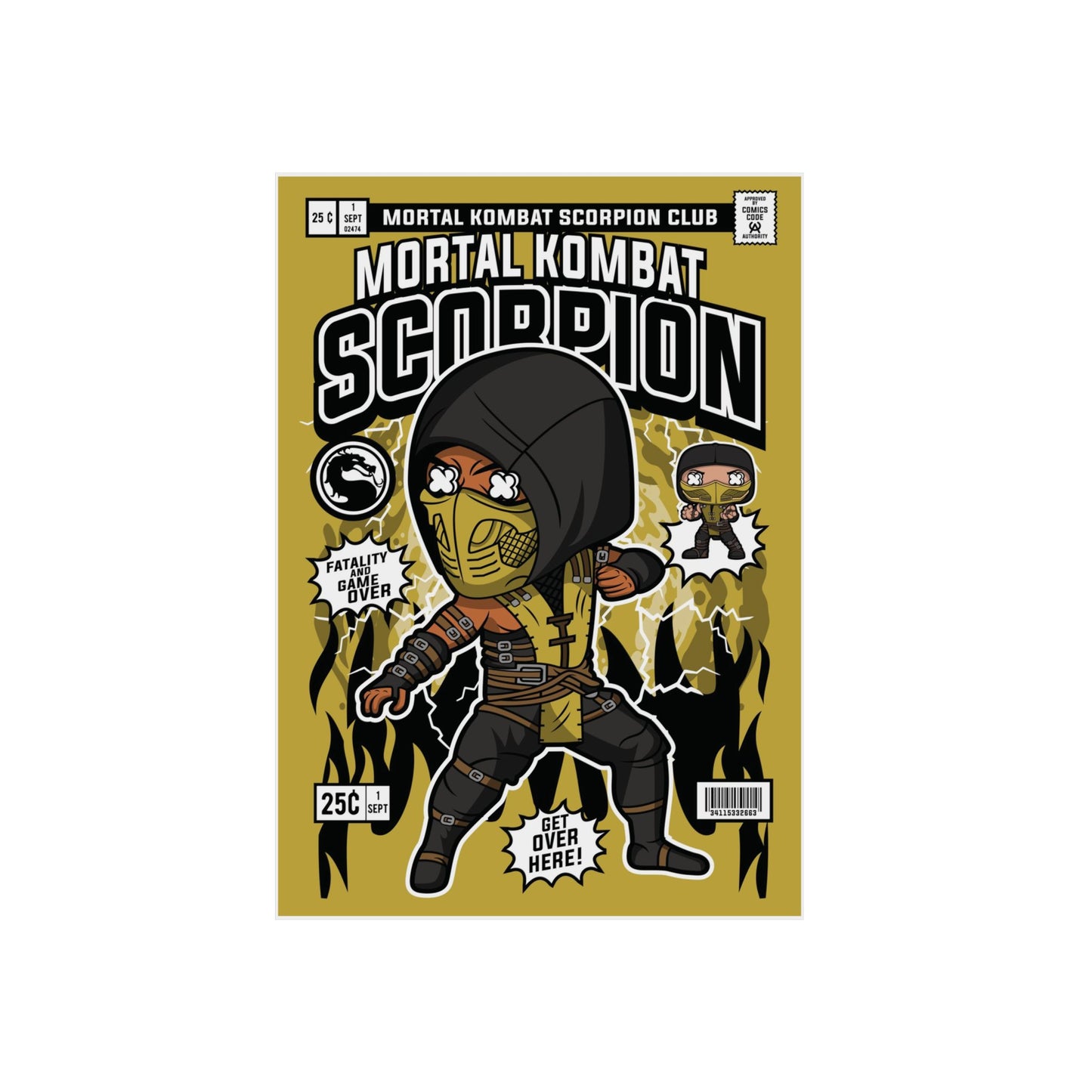 Scorpion Metal Poster