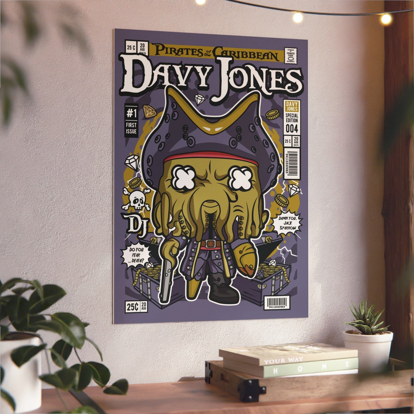 Davy Jones Metal Poster