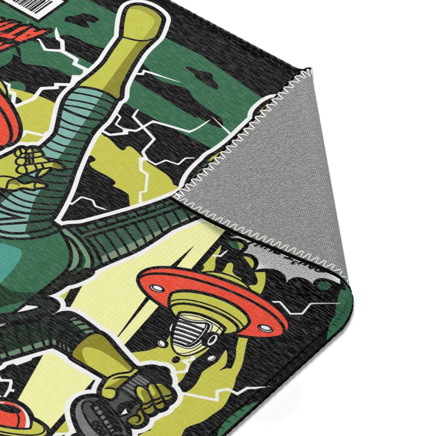 Mars Attack Comic Rug