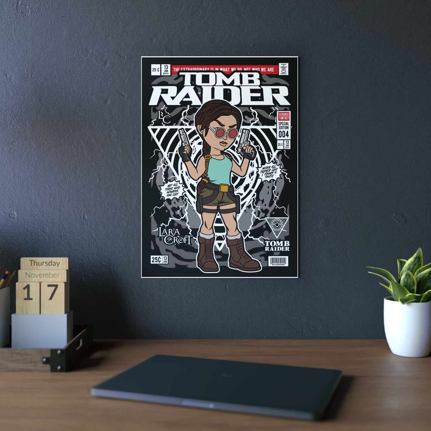 Tomb Raider Metal Poster