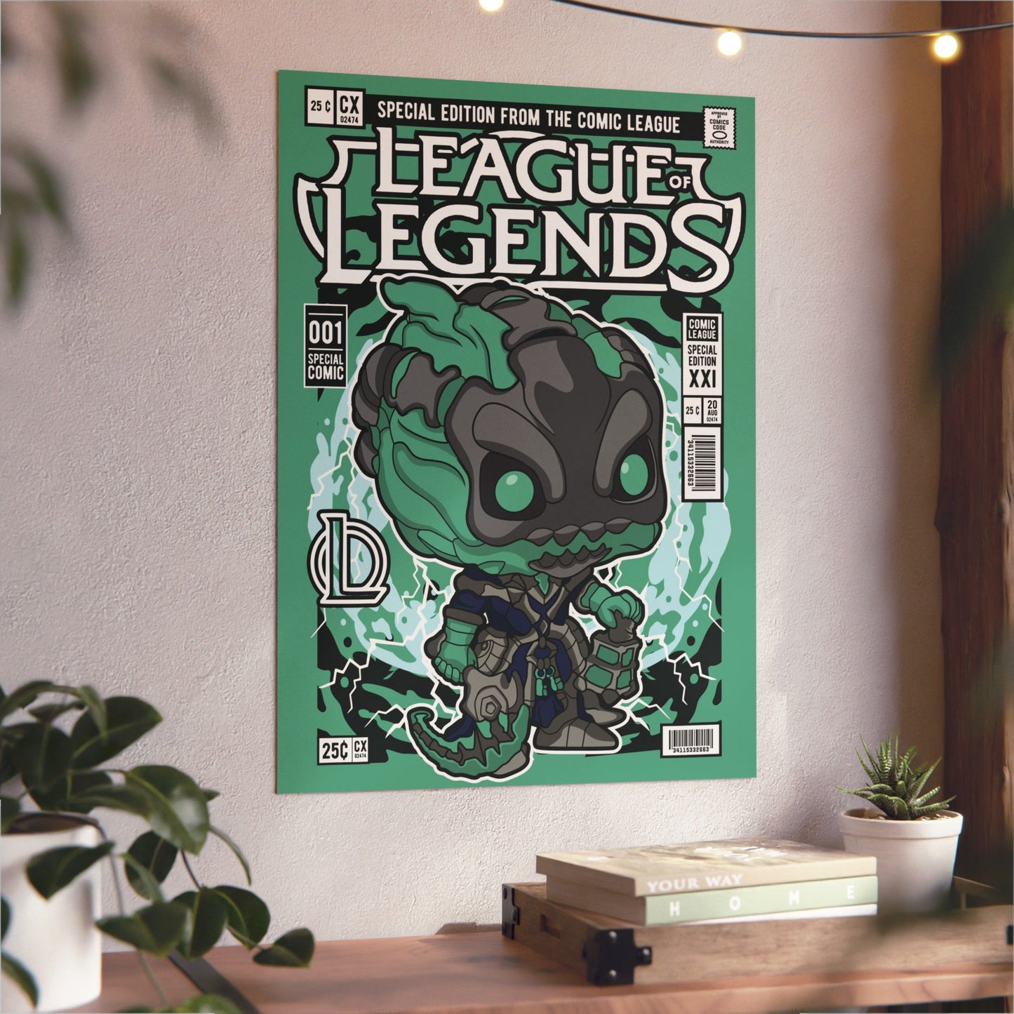 Thresh Metal Poster