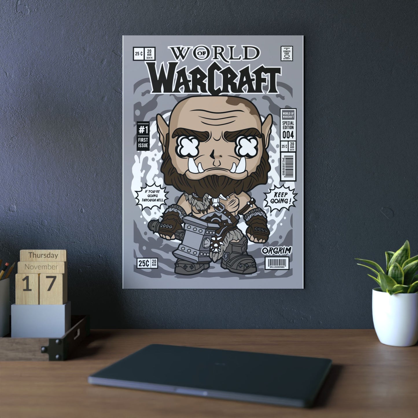 WoW Orc Metal Poster