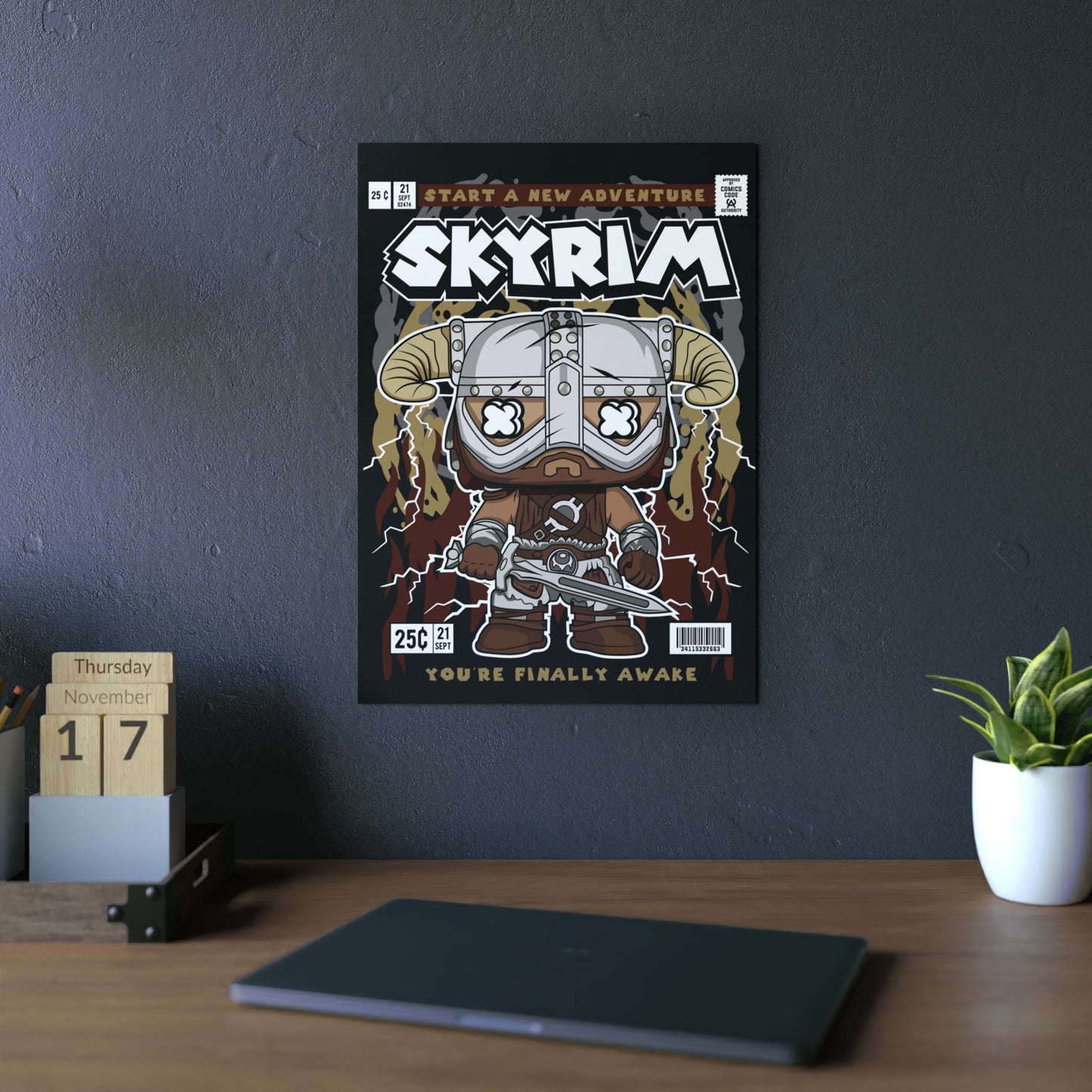 Skyrim Metal Poster